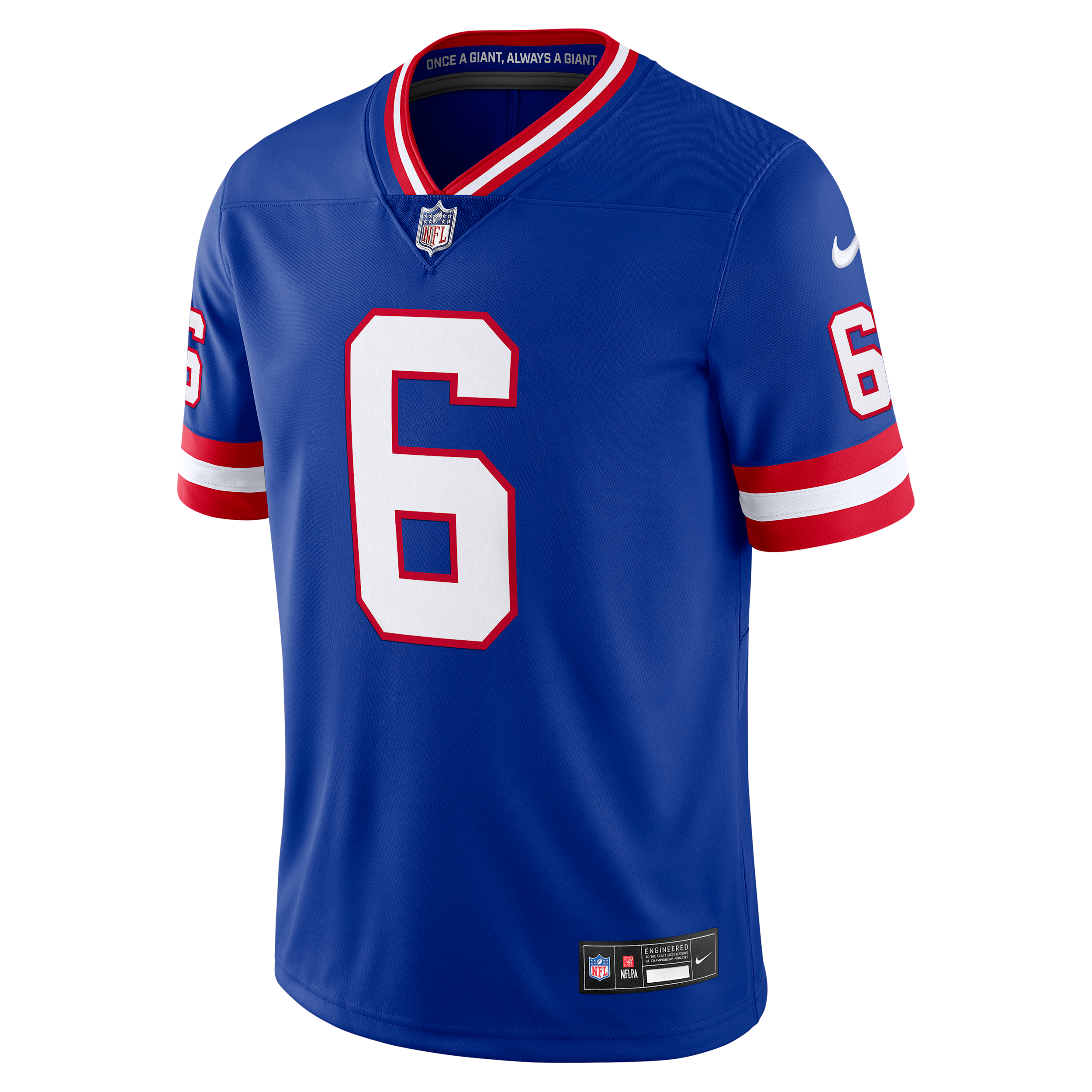 Nike Men's Jaxson Dart Royal New York Giants Legacy Vapor Untouchable Stitched Limited Jersey - Royal
