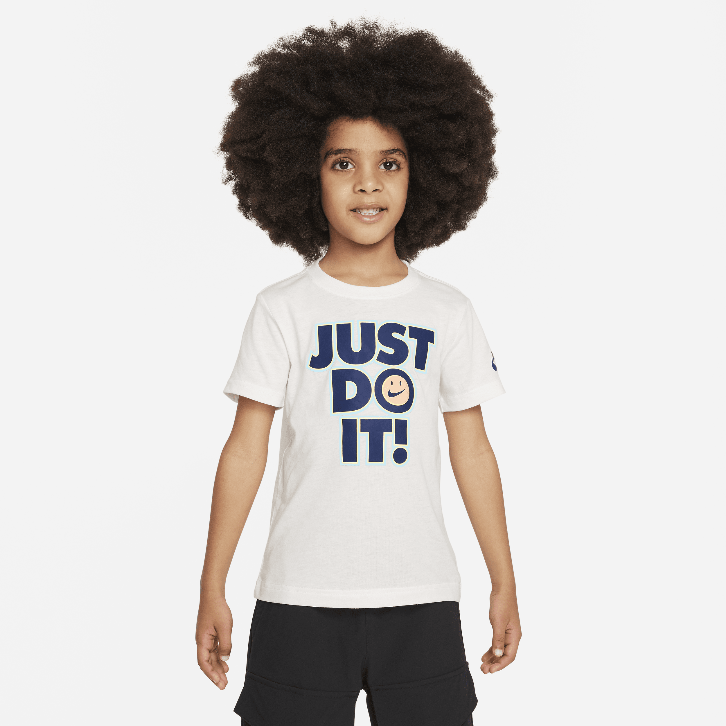 Nike Smiley Little Kids' Graphic T-shirt In White