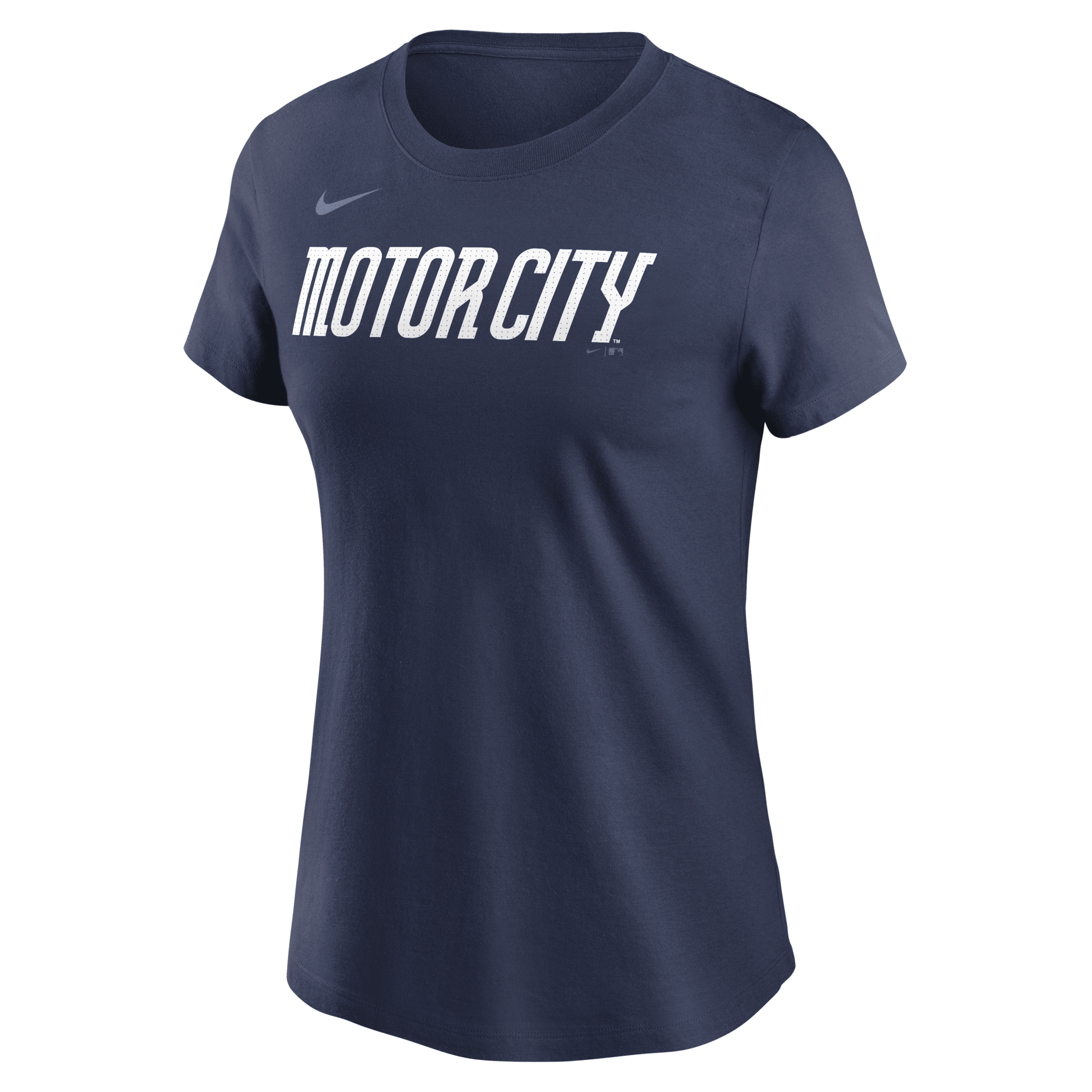 Nike Detroit Tigers City Connect Wordmark  Women's Mlb T-shirt In Blue
