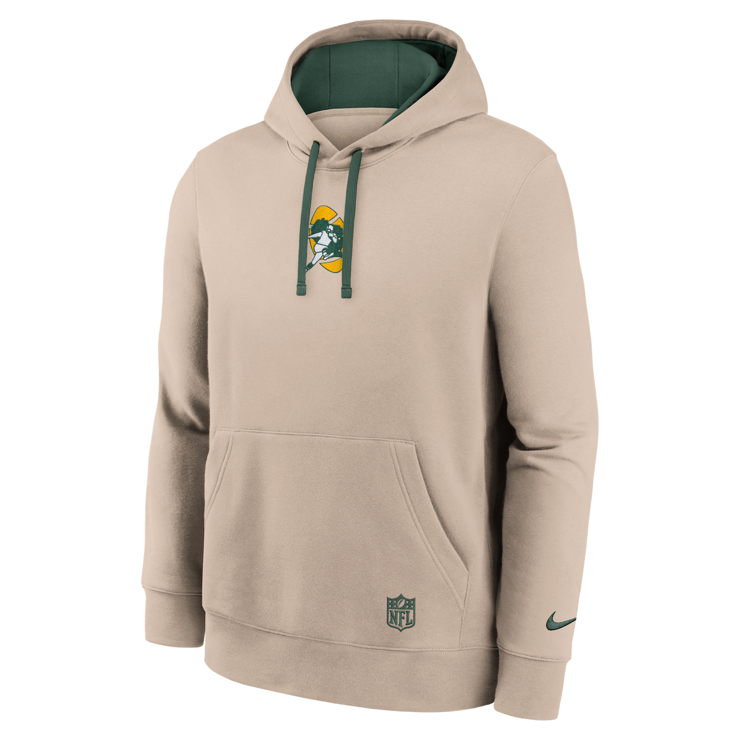 Green Bay Packers Rewind Club Nike Men's NFL Pullover Hoodie in Brown | 2KDK0J2Y7TV-VPM