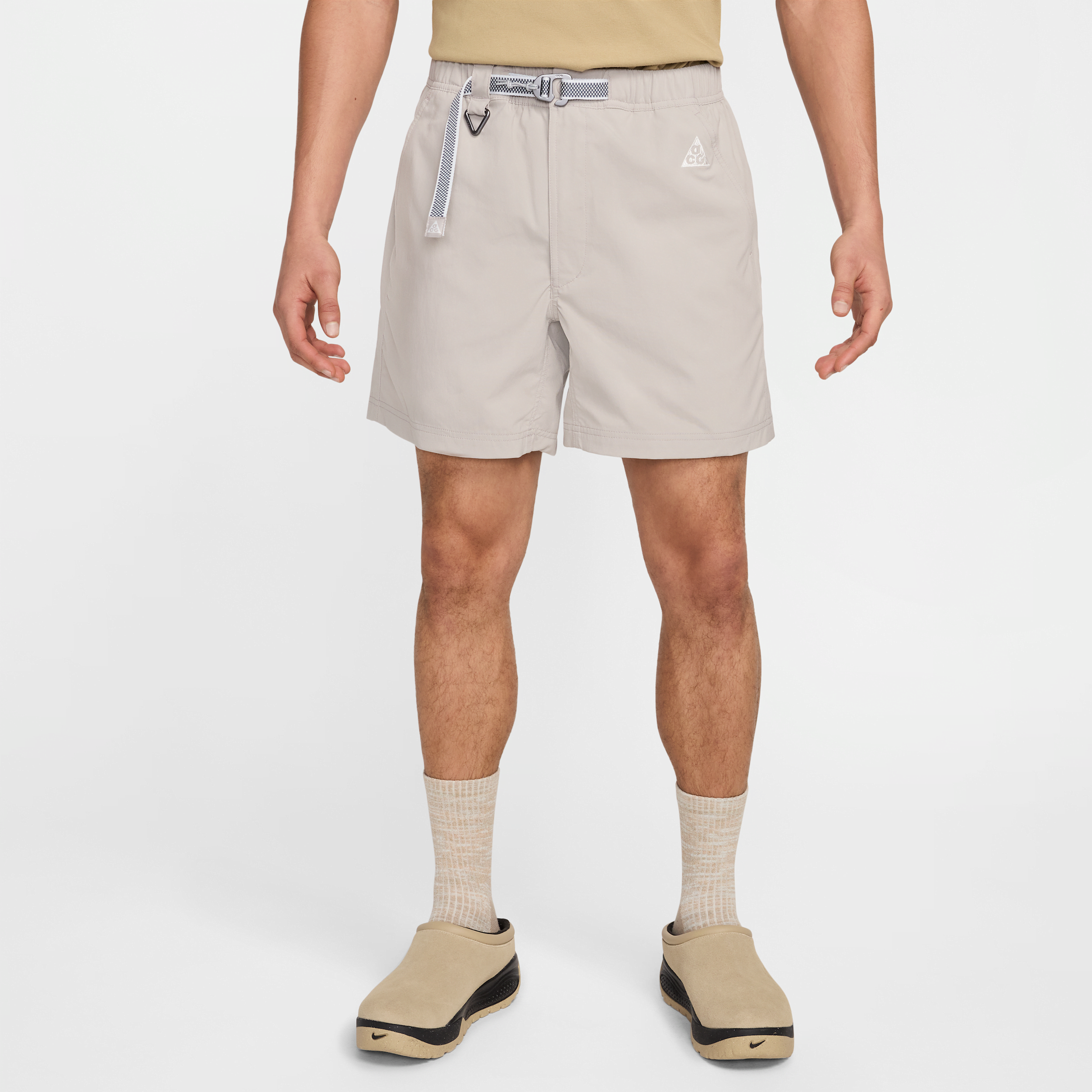 Nike Acg Water Repellent Stretch Nylon Hiking Shorts In Grey