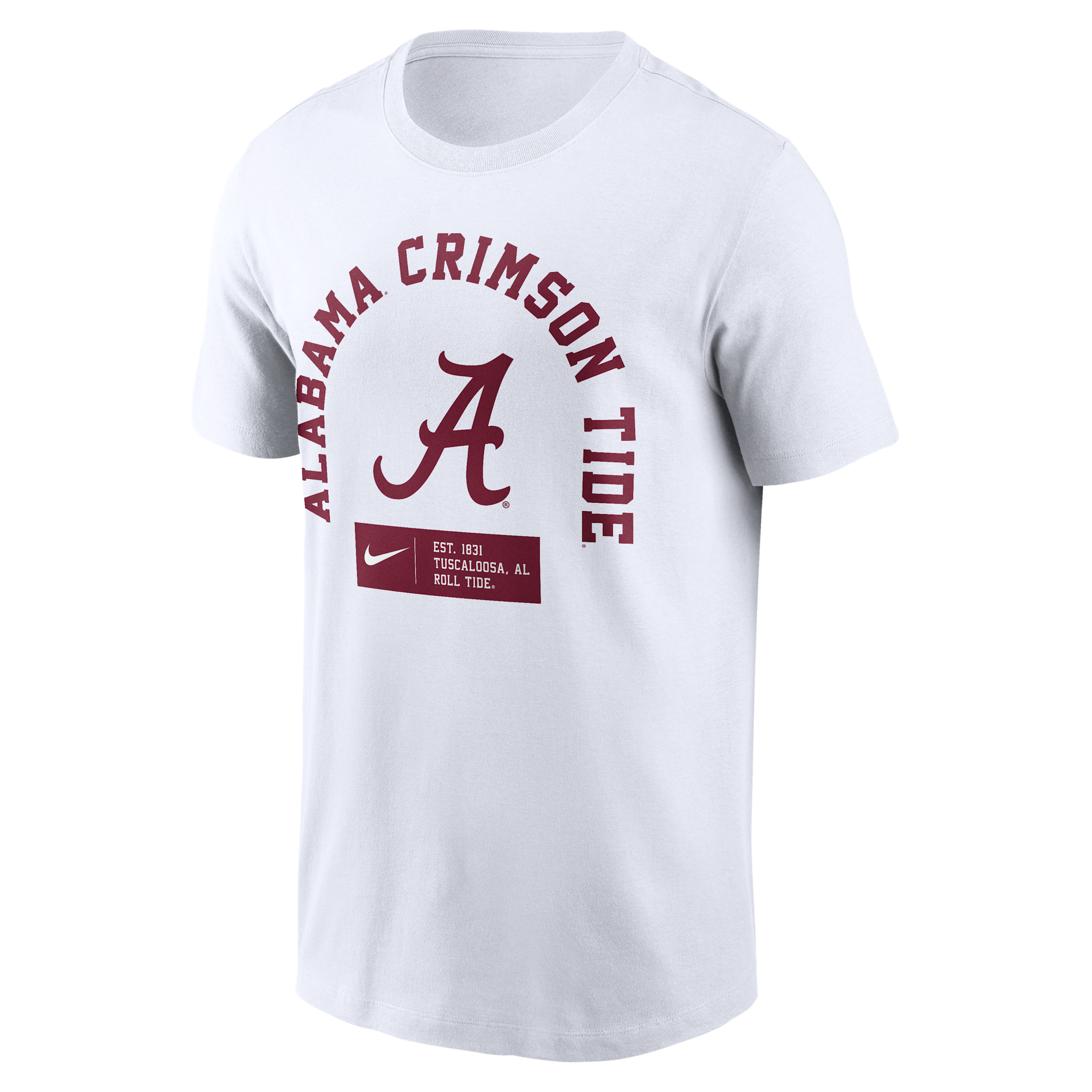 Alabama Primetime Seasonal Nike Men's College T-Shirt in White | N19910AABN-9SV