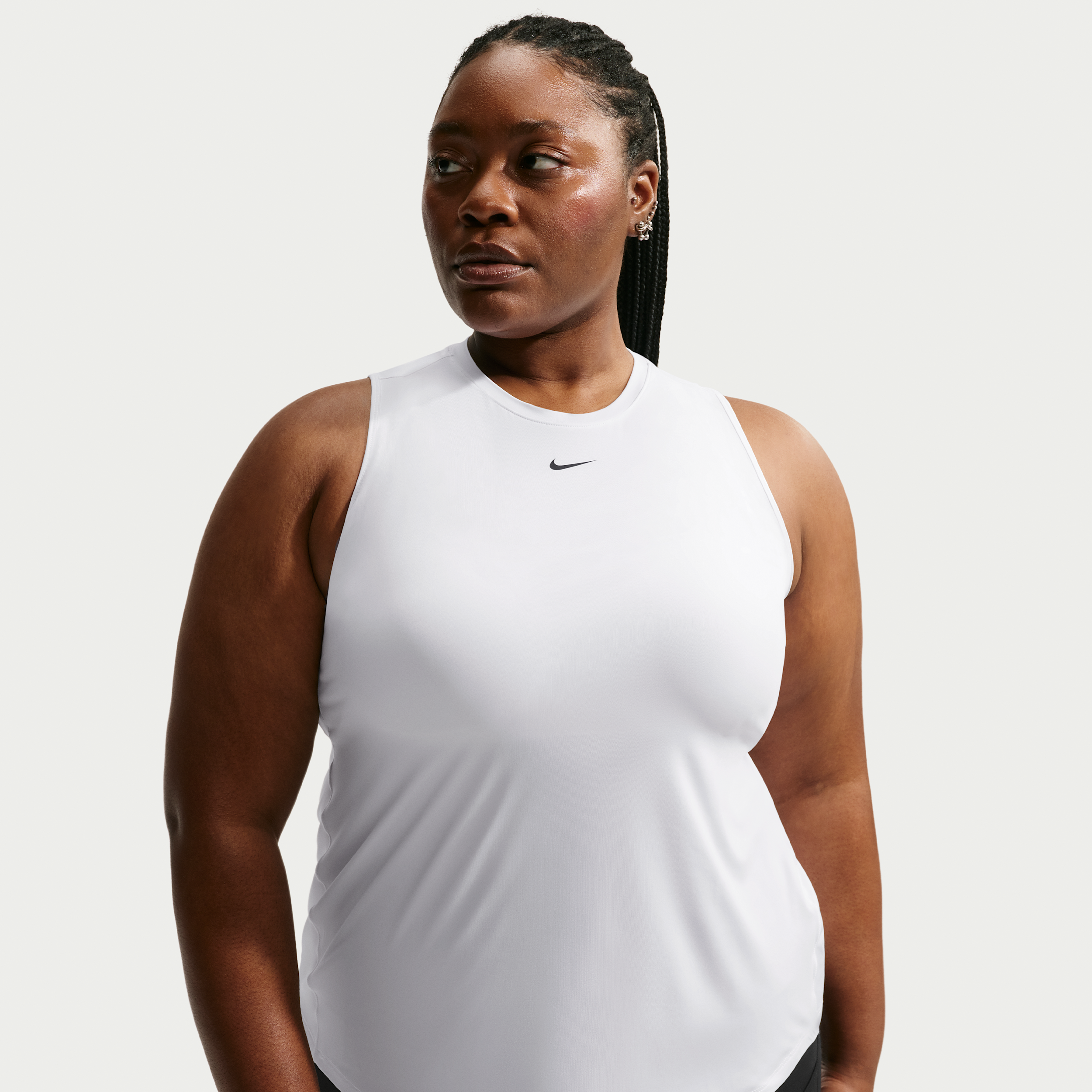 Nike Women's One Classic Dri-FIT Tank Top (Plus Size) in White | FN2810-101