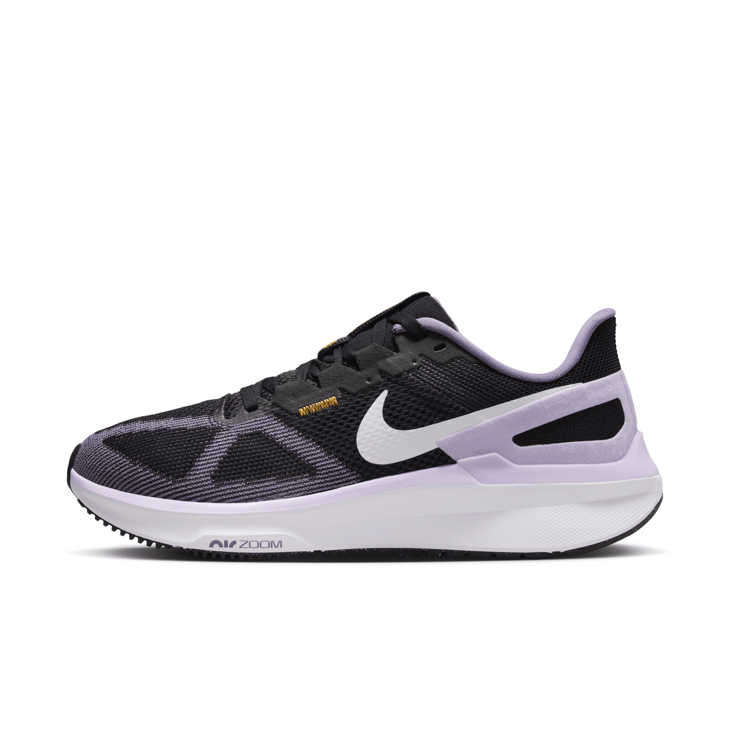 Shop Nike Women's Structure 25 Road Running Shoes In Black