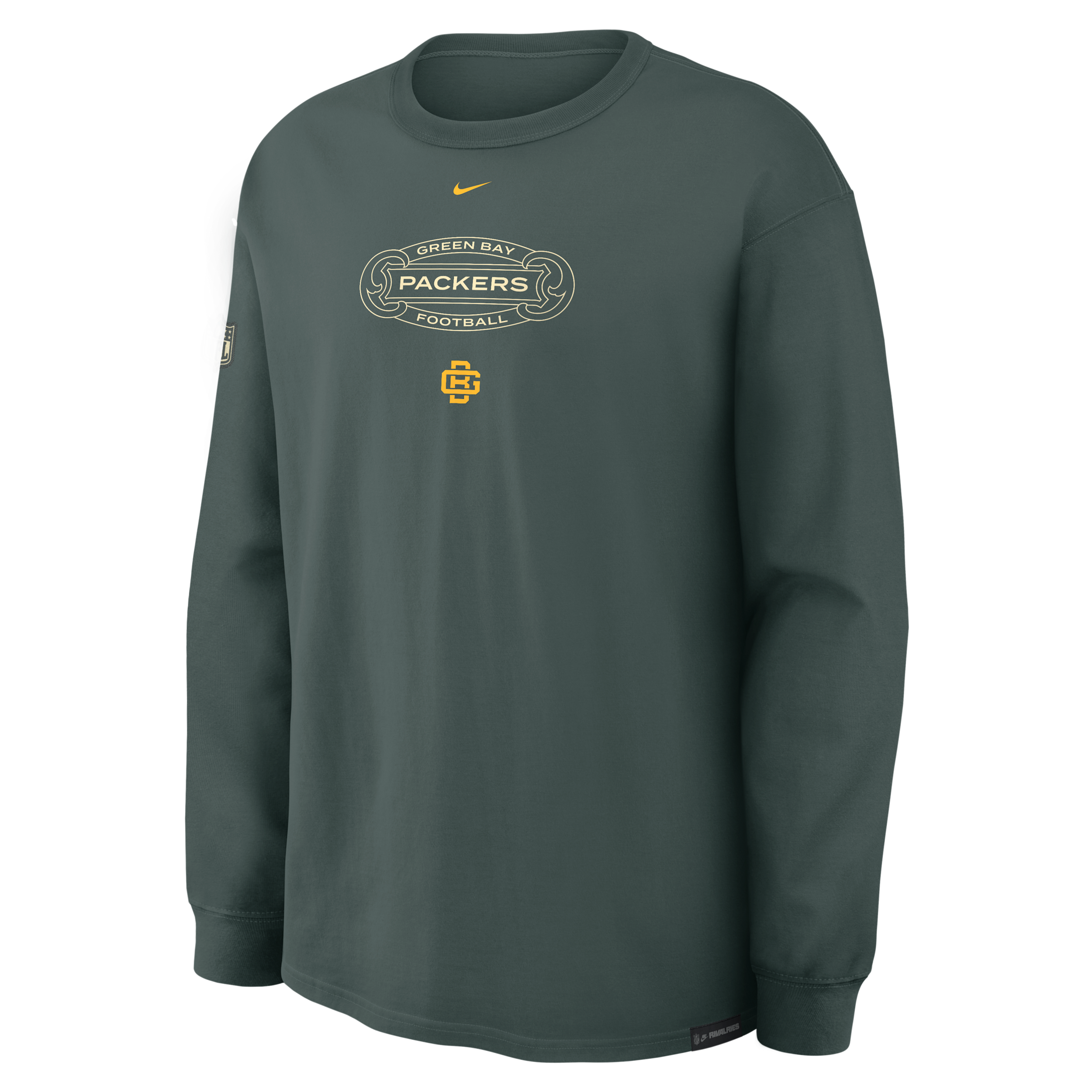 Green Bay Packers Rivalries Collection Max90 Nike Men's NFL Long-Sleeve T-Shirt in Green | 04T933X7T-NGR