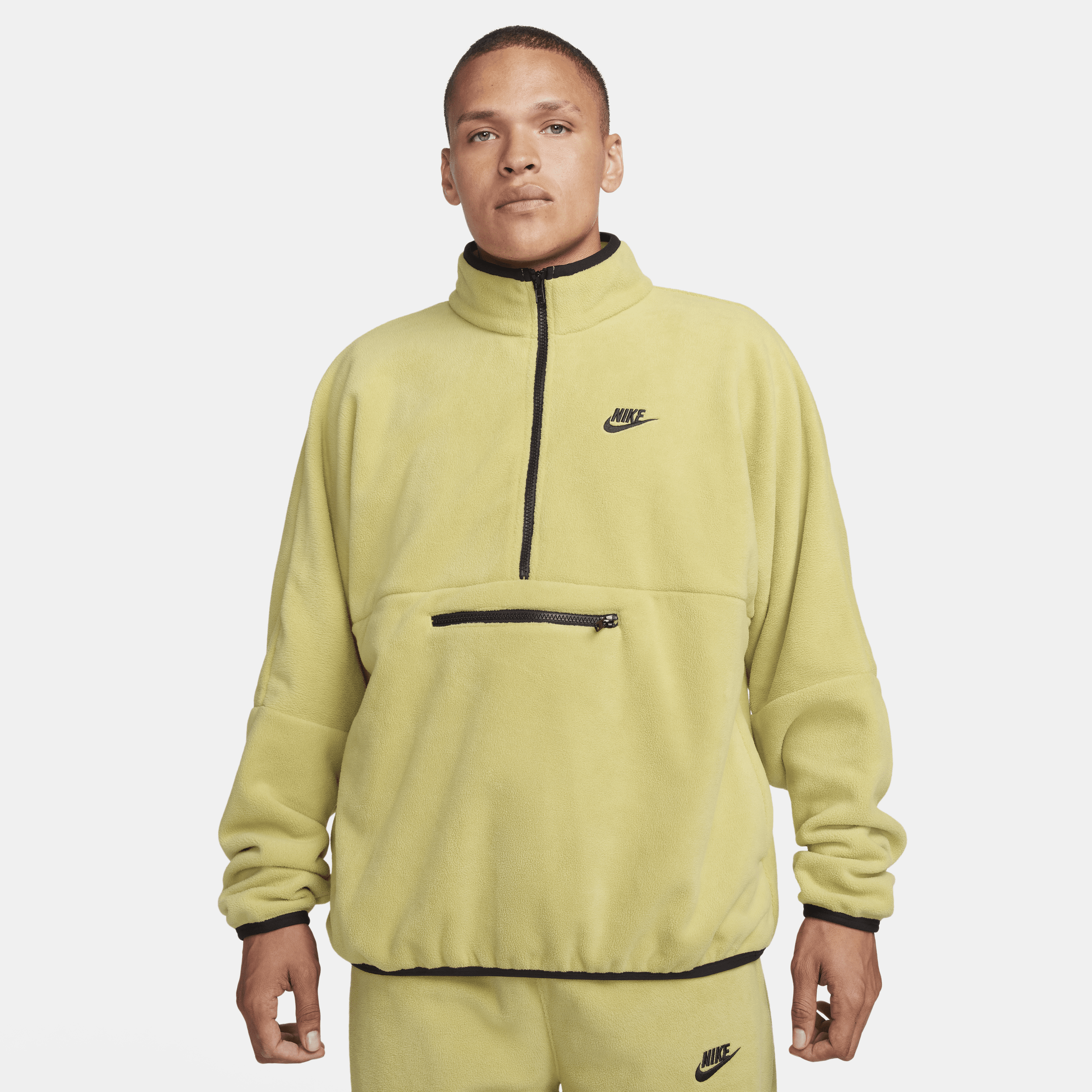 Nike Men's Club Fleece+ 1/2-zip Fleece Top In Brown