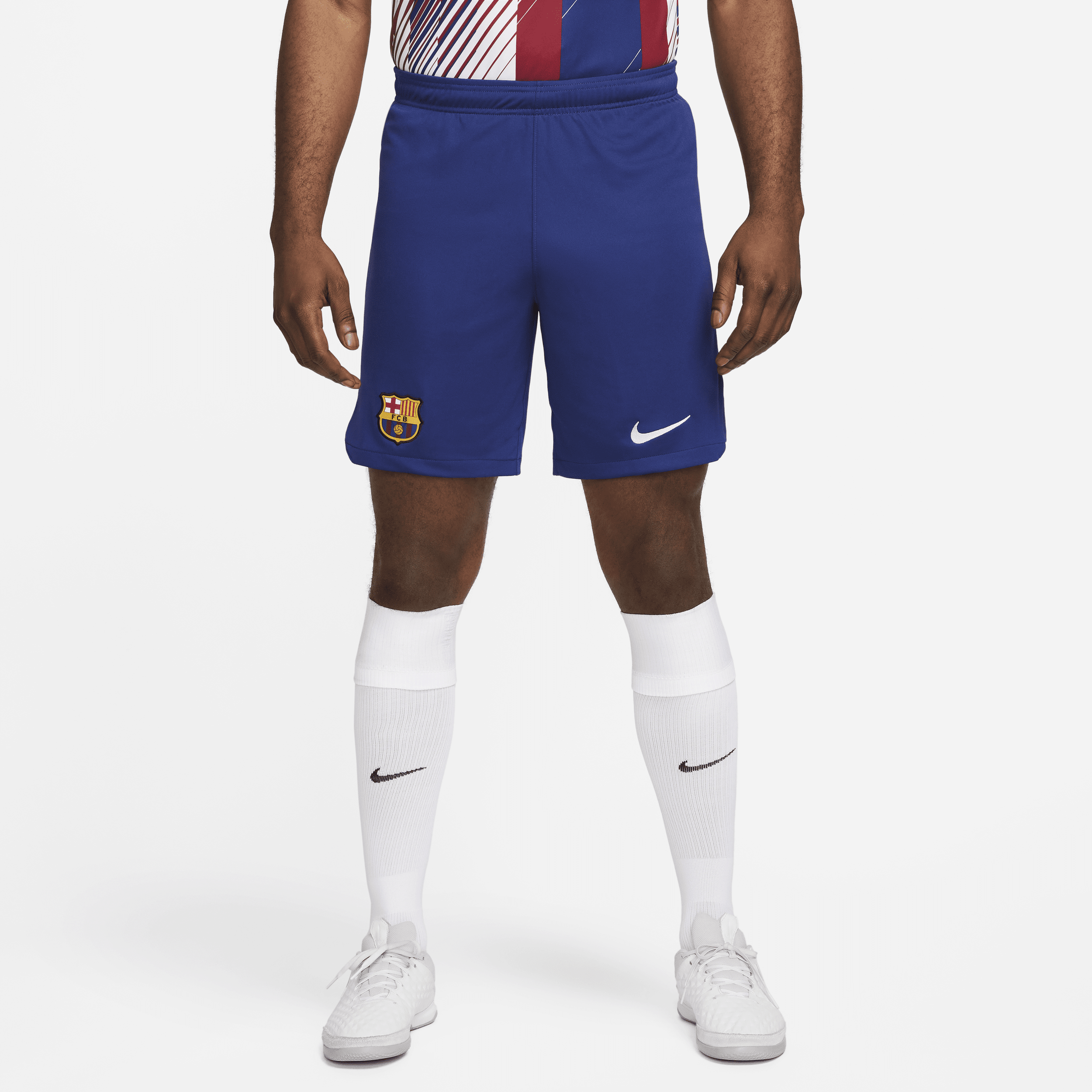 Shop Nike Fc Barcelona 2023/24 Stadium Home  Men's Dri-fit Soccer Shorts In Blue