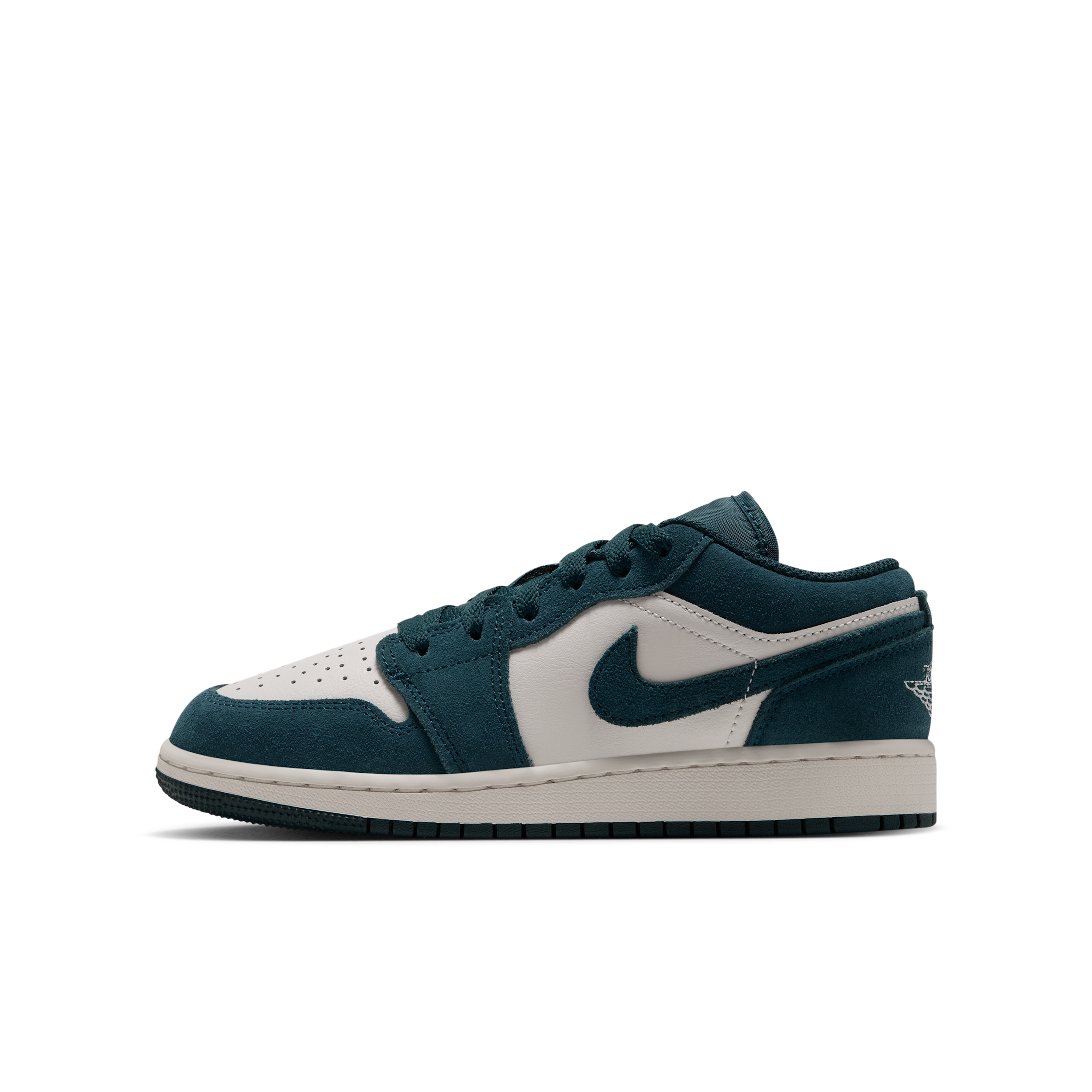 Air Jordan 1 Low Big Kids' Shoes in Green | 553560-303