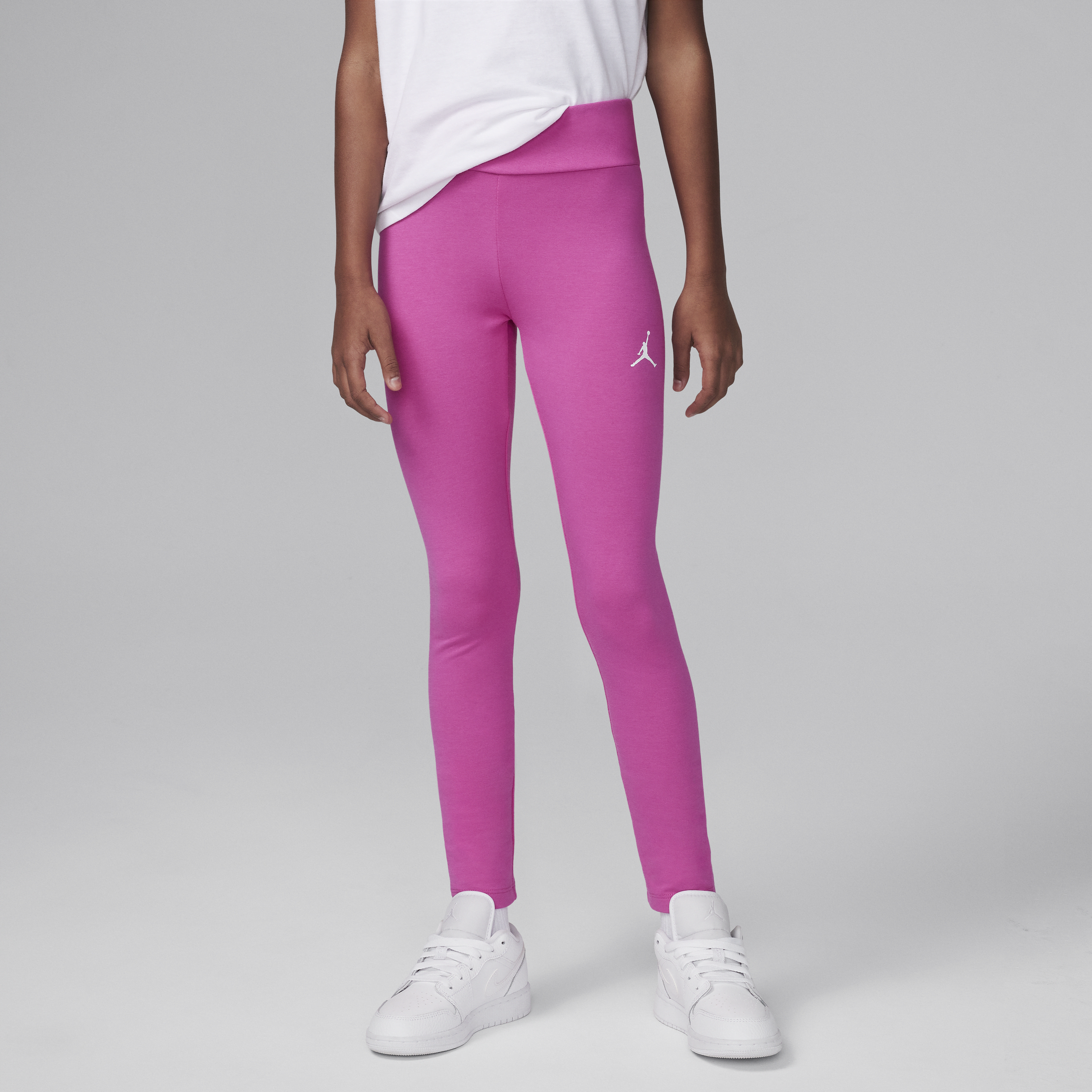Jordan Dri-fit Essentials Big Kids' Leggings In Pink
