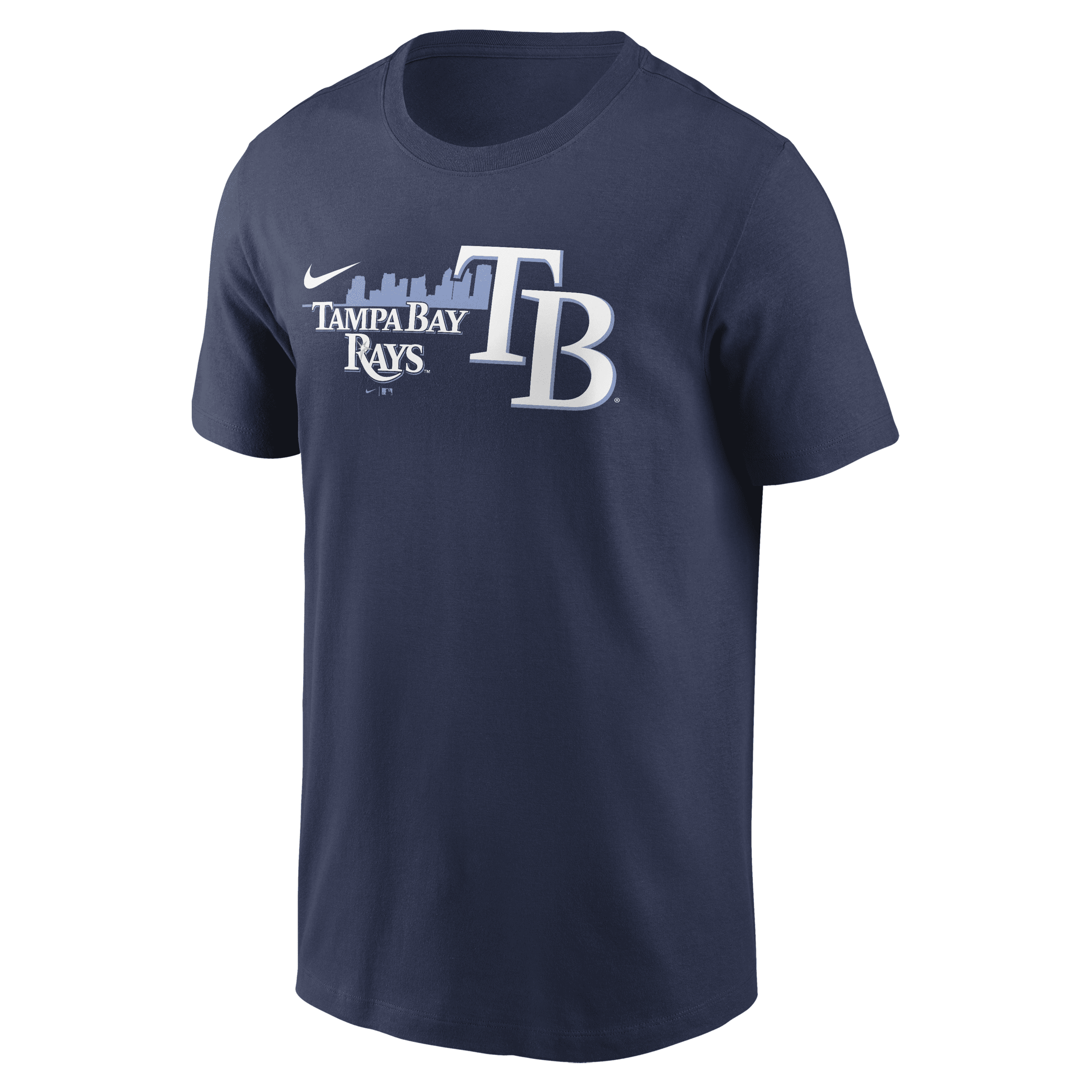 Shop Nike Tampa Bay Rays Local Team Phrase  Men's Mlb T-shirt In Blue