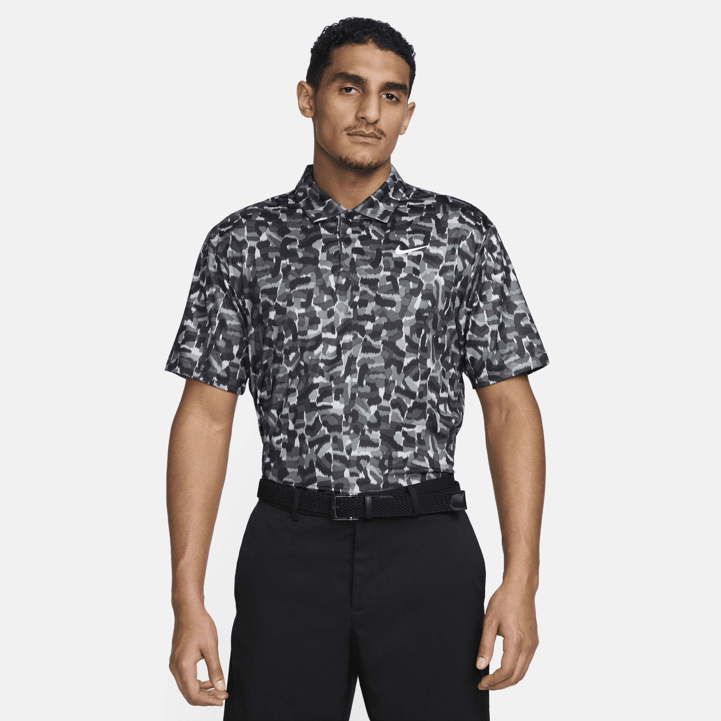 Shop Nike Men's Tour Dri-fit Golf Polo In Grey