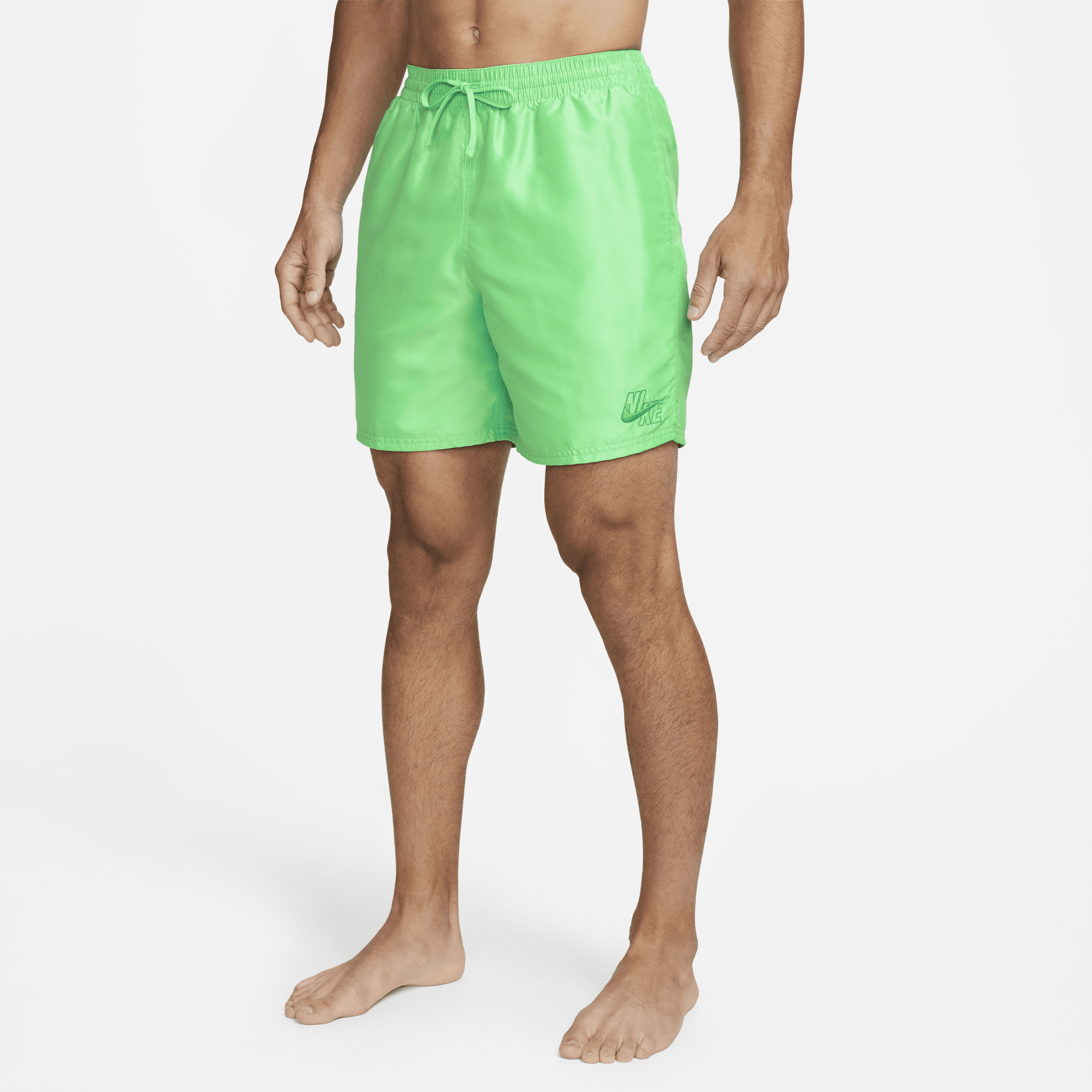Nike Men's Essential 7" Volley Swim Shorts In Green