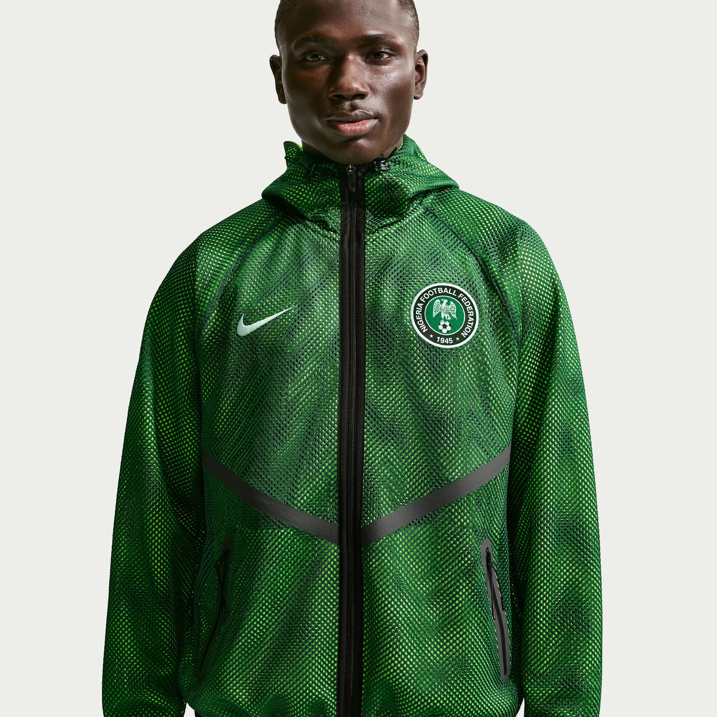 Nigeria Nike Men's Dri-FIT Soccer Anthem Jacket in Green | IH1769-341