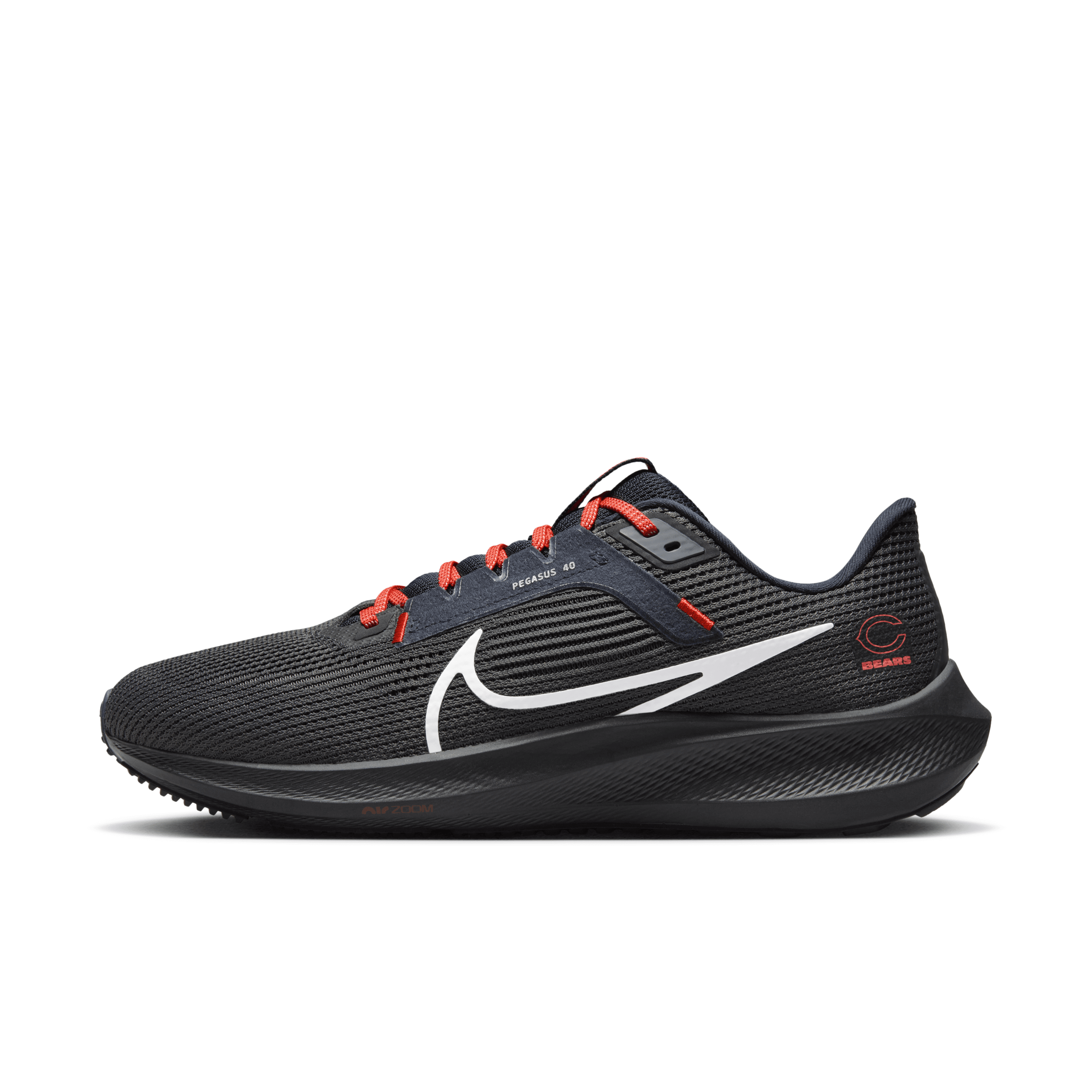 Nike Men's Pegasus 40 (nfl Chicago Bears) Road Running Shoes In Grey