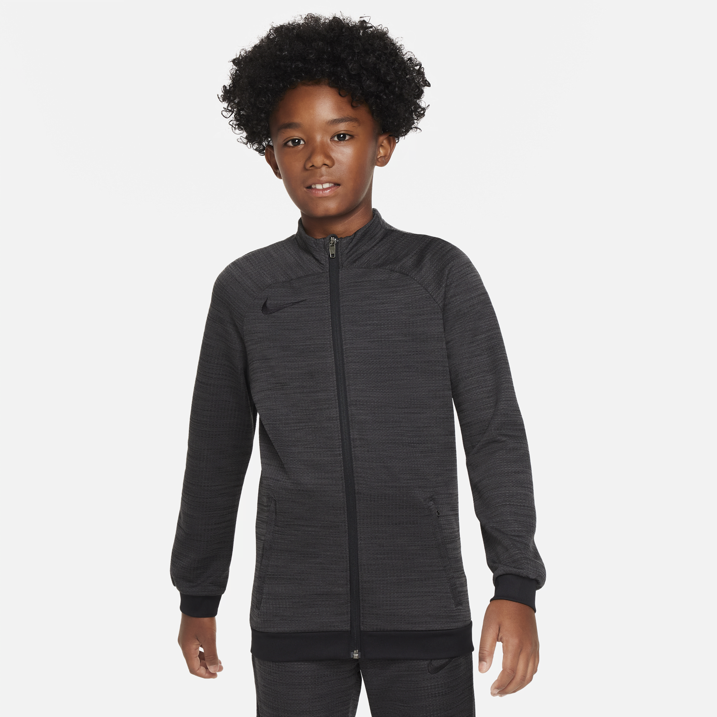 Nike Dri-fit Academy Big Kids' Soccer Track Jacket In Black