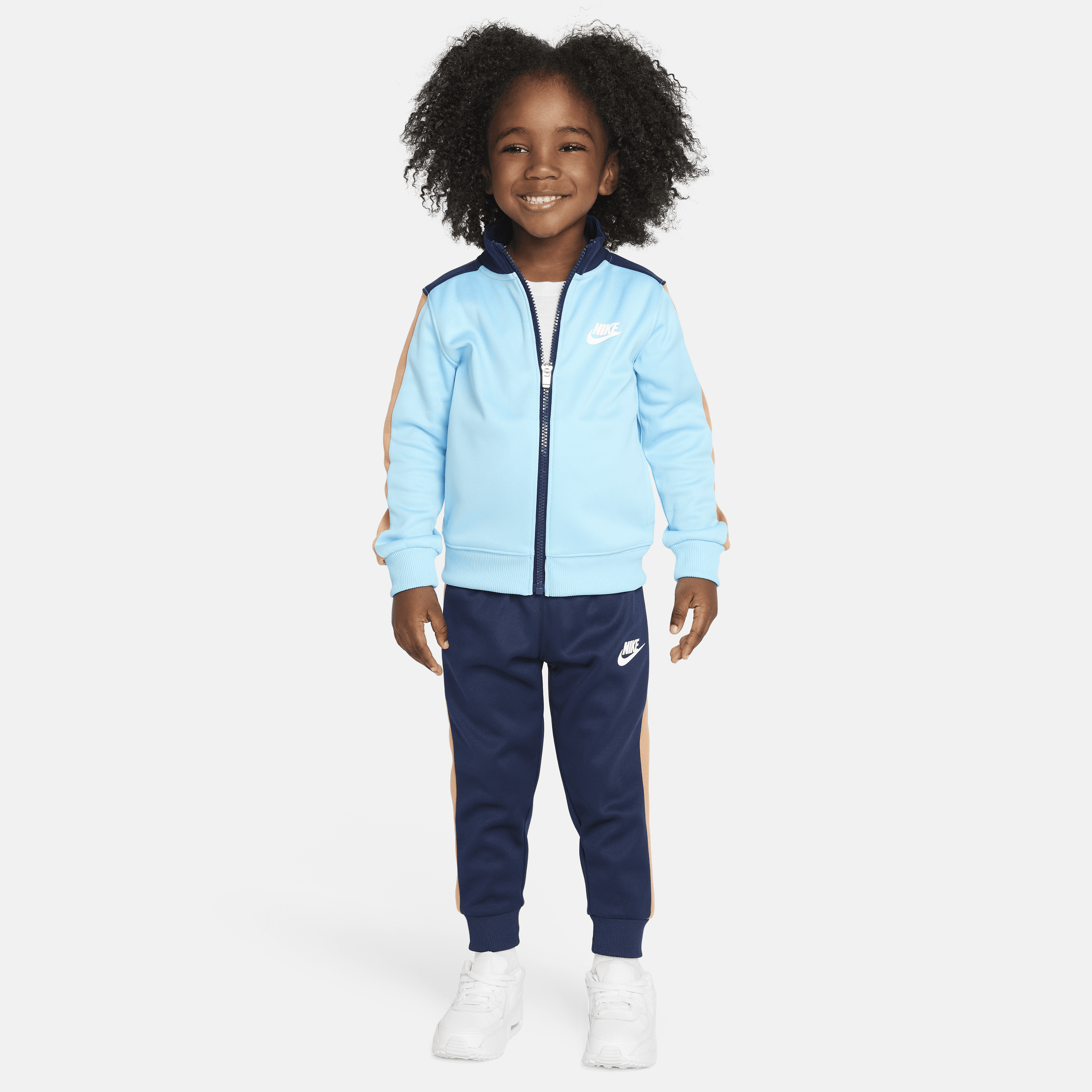 Shop Nike Sportswear Dri-fit Toddler Tricot Set In Blue