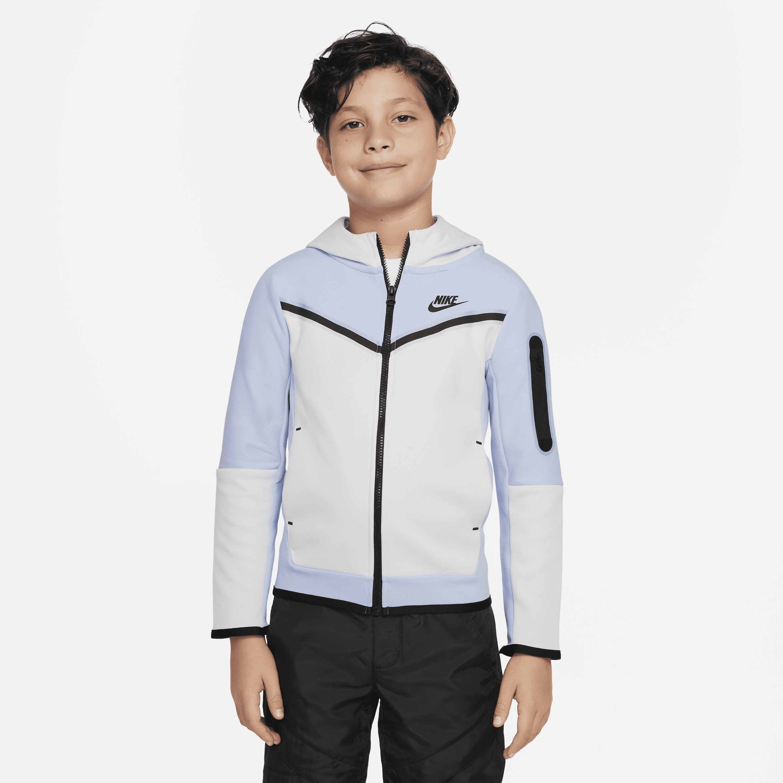 pensioen Taiko buik influenza Nike Sportswear Tech Fleece Big Kids' (boys') Full-zip Hoodie In Blue |  ModeSens