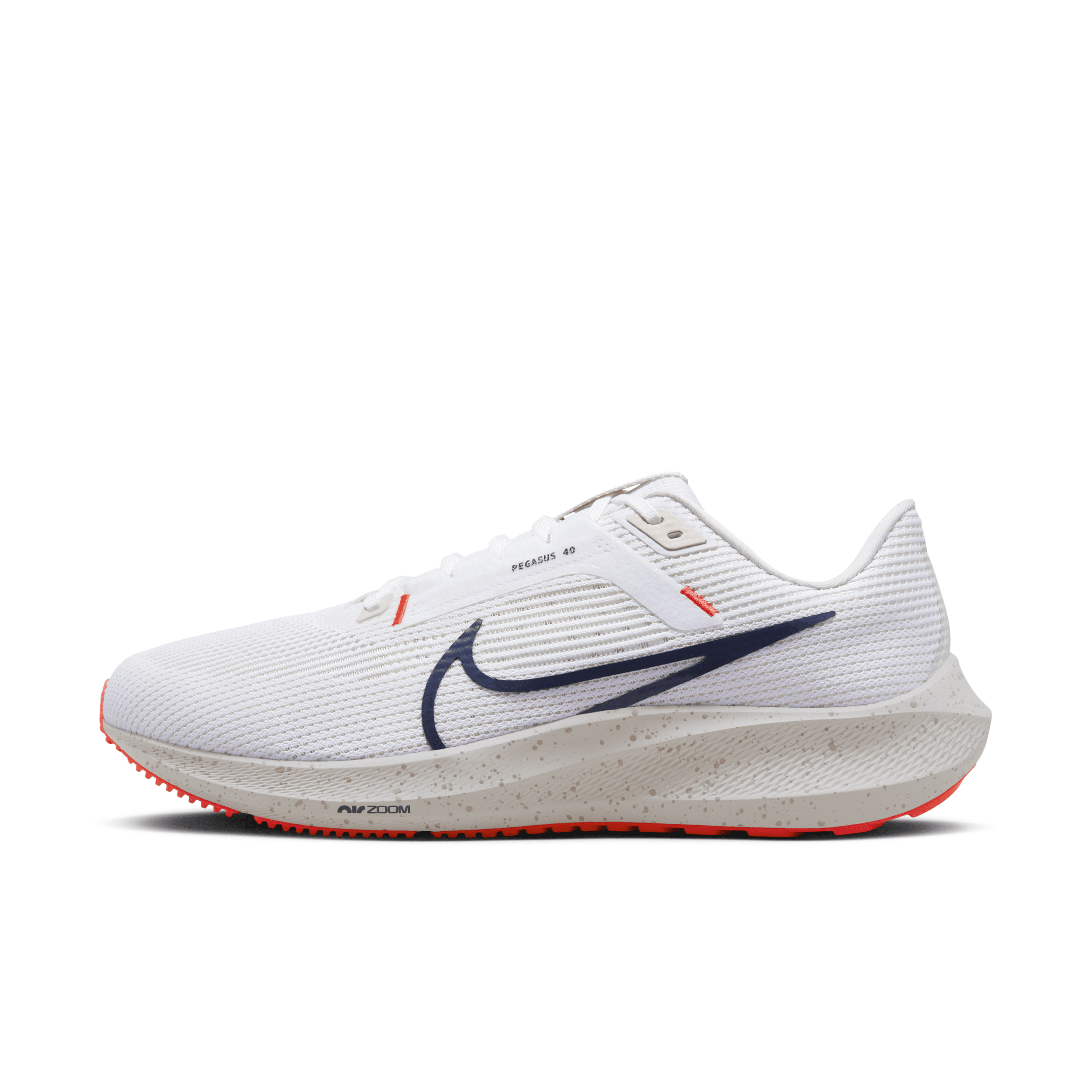 Nike Men's Pegasus 40 Road Running Shoes (extra Wide) In White