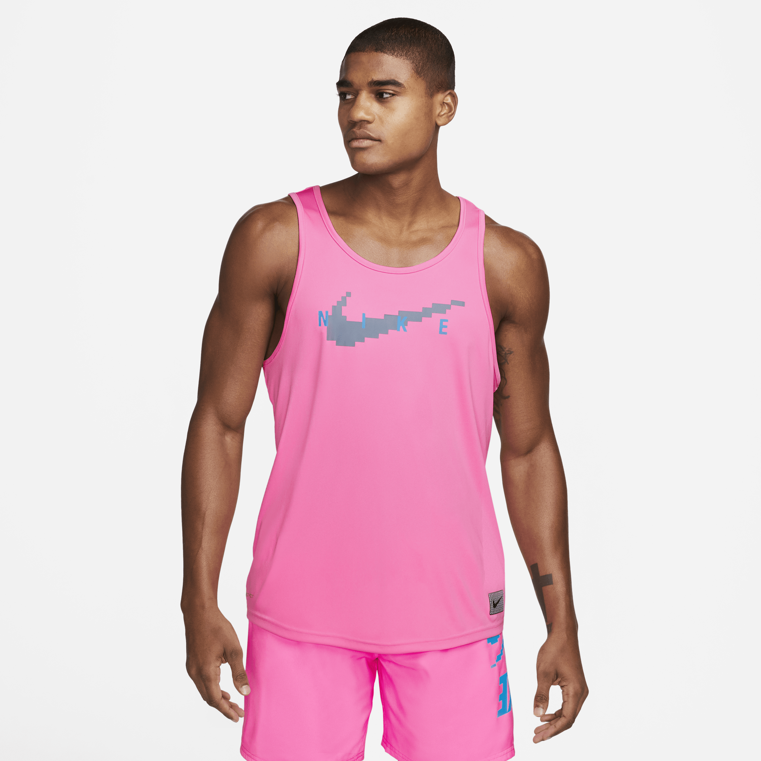 Nike Men's Swim Tank Top In Pink