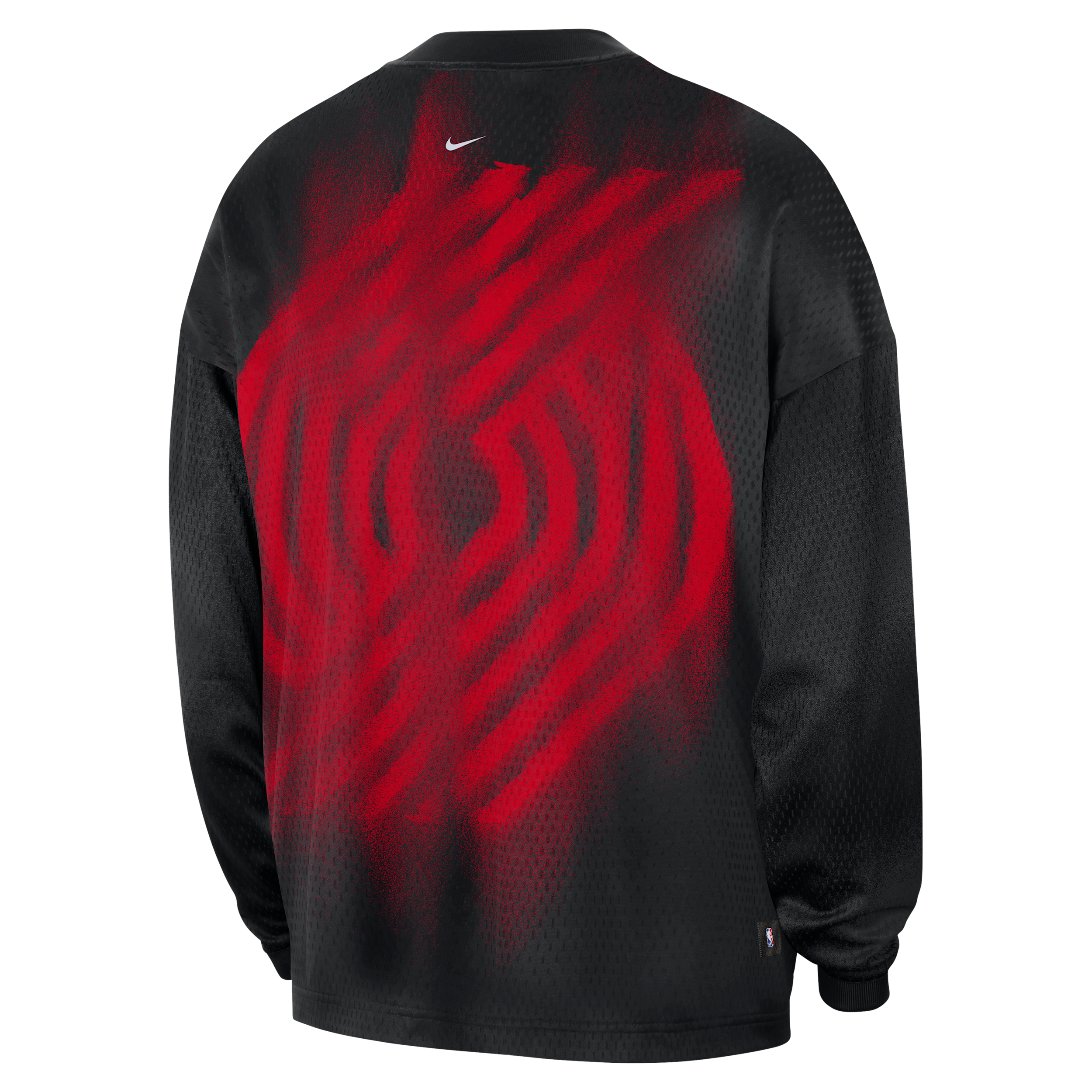 Nike Adult Portland Trail Blazers Worn With Obsession Standard Issue Game Long Sleeve Shirt, Men's, Large, Black