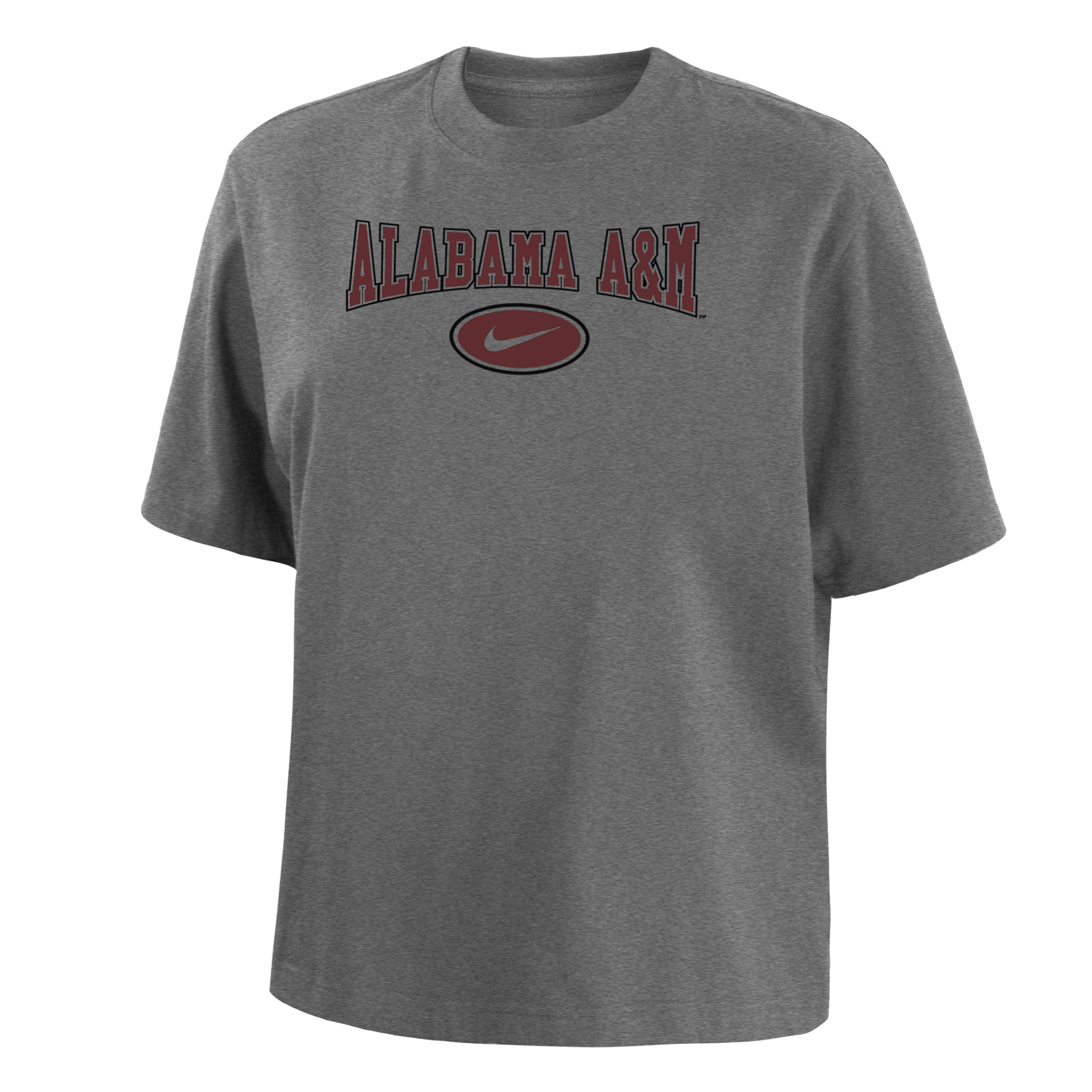 Nike Alabama A&m  Women's College Boxy T-shirt In Grey
