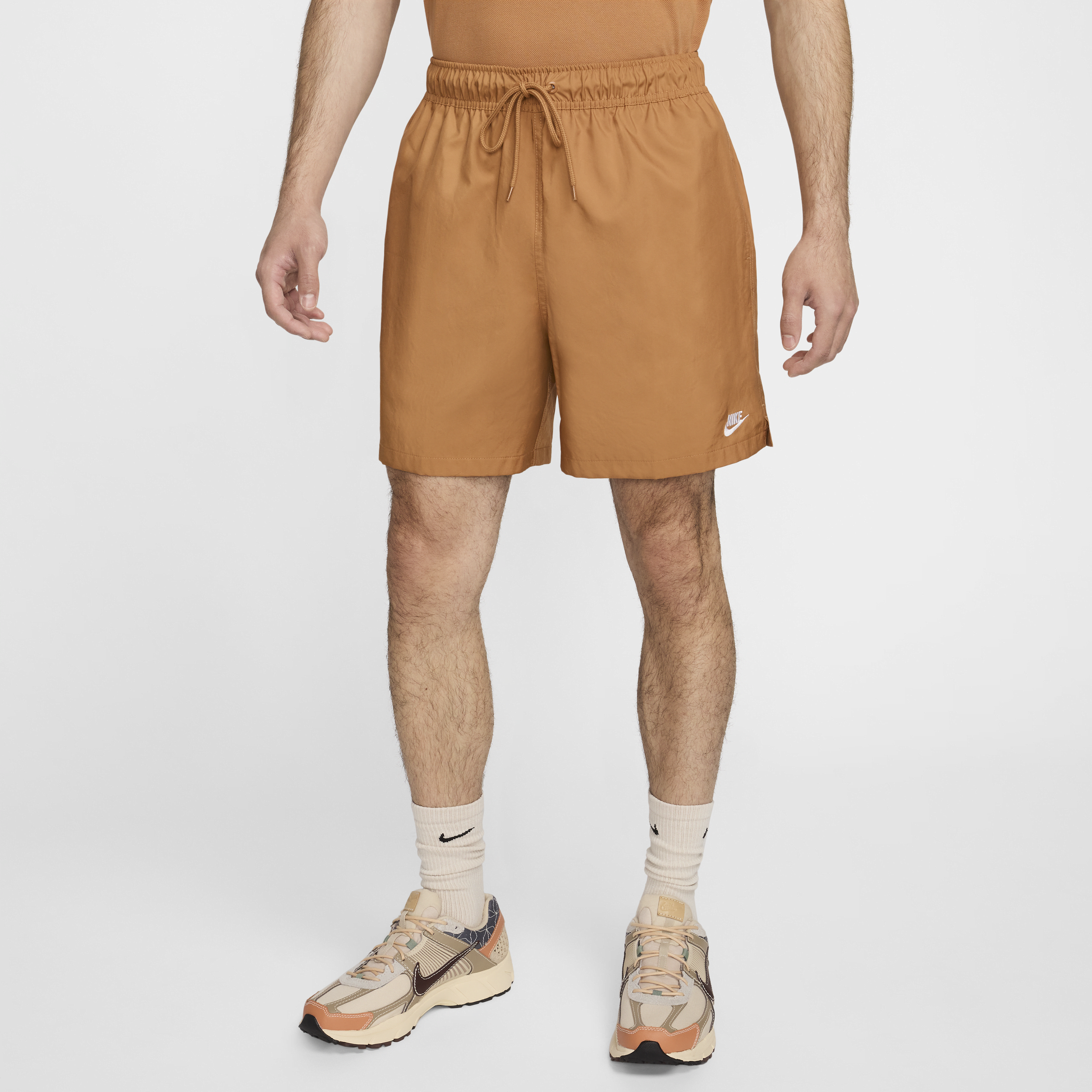 Nike Men's Club Woven Flow Shorts In Brown