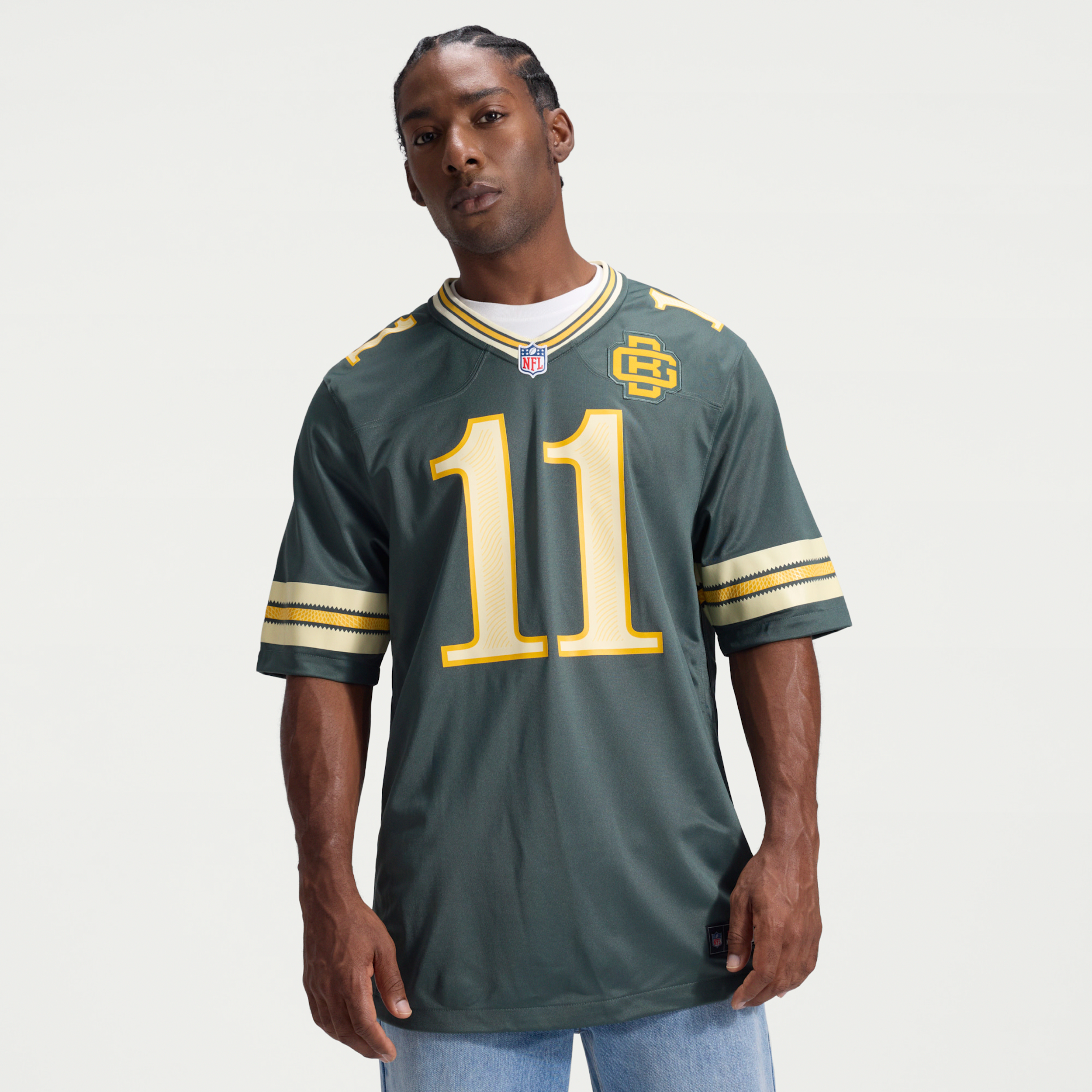 Jayden Reed Green Bay Packers Rivalries Collection Nike Men's NFL Game Jersey in Green | 67NM0JFI7TF-78J