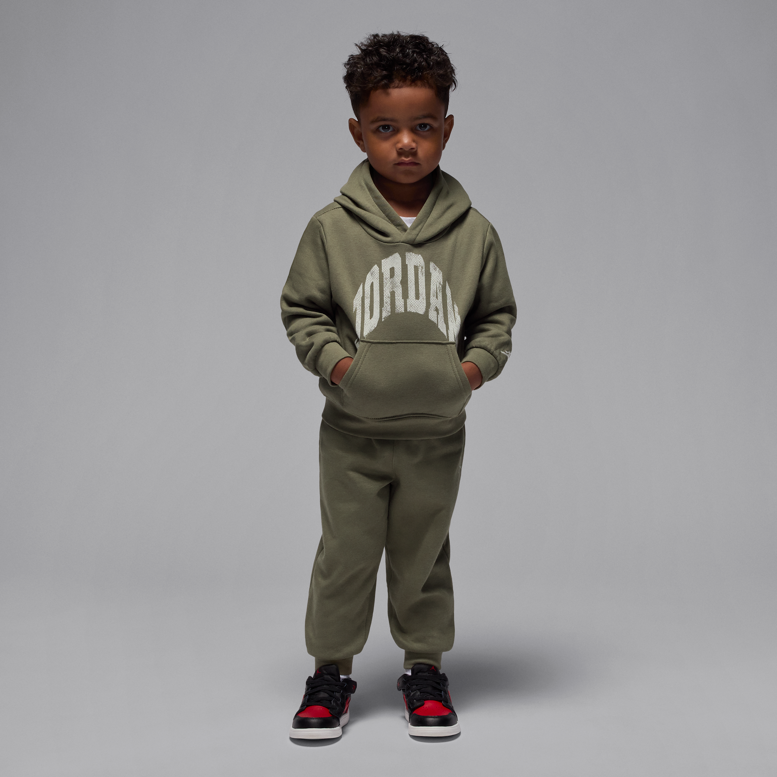 Jordan MVP Toddler 2-Piece Fleece Pullover Hoodie Set in Green 75F365-E6F 42$