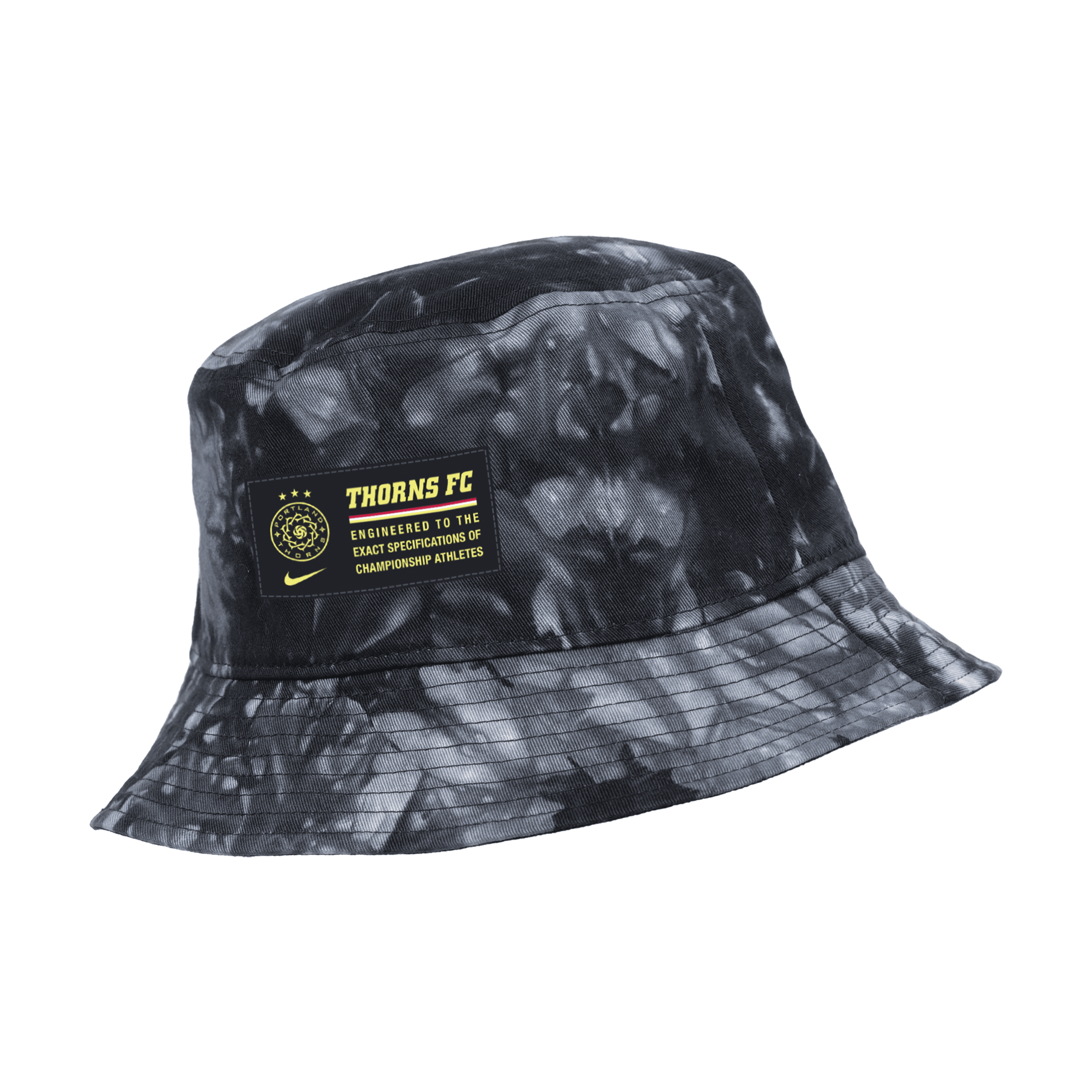 Shop Nike Portland Thorns Fc  Unisex Nwsl Tie-dye Bucket Hat In Black
