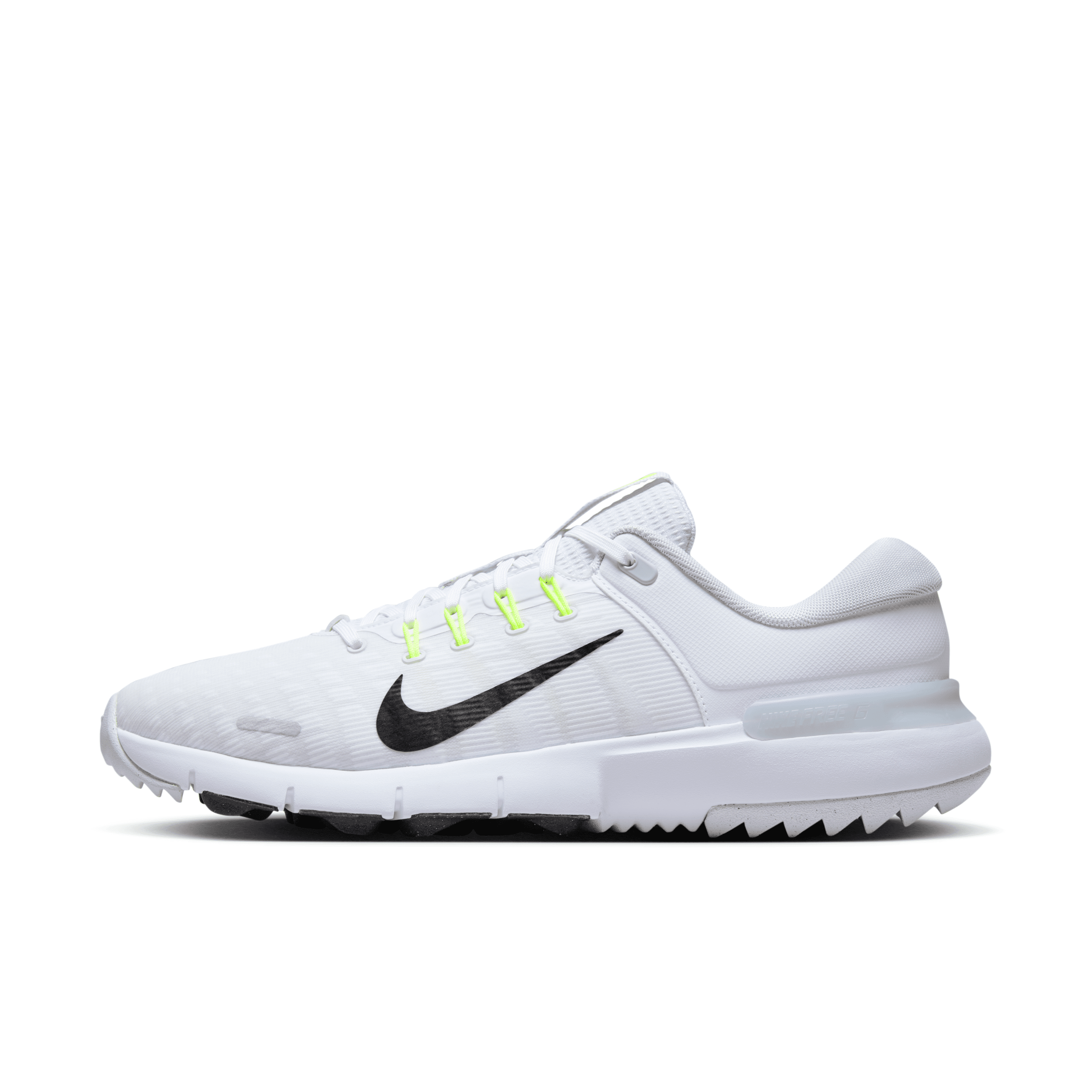 Shop Nike Men's Free Golf Nn Golf Shoes In White