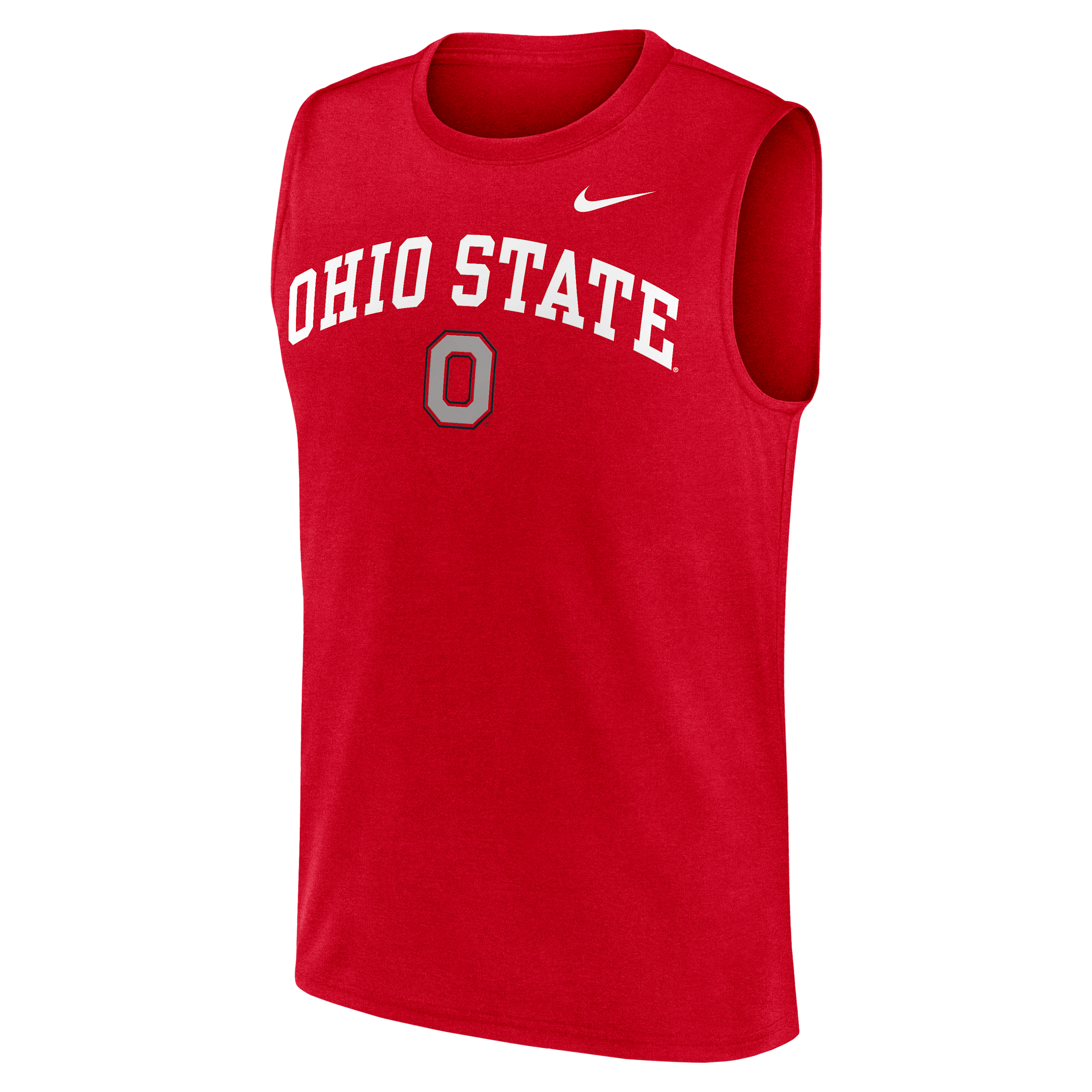Ohio State Primetime Arch Legend Nike Men's Dri-FIT College Muscle Tank Top in Red | 01B365NOH-G1M