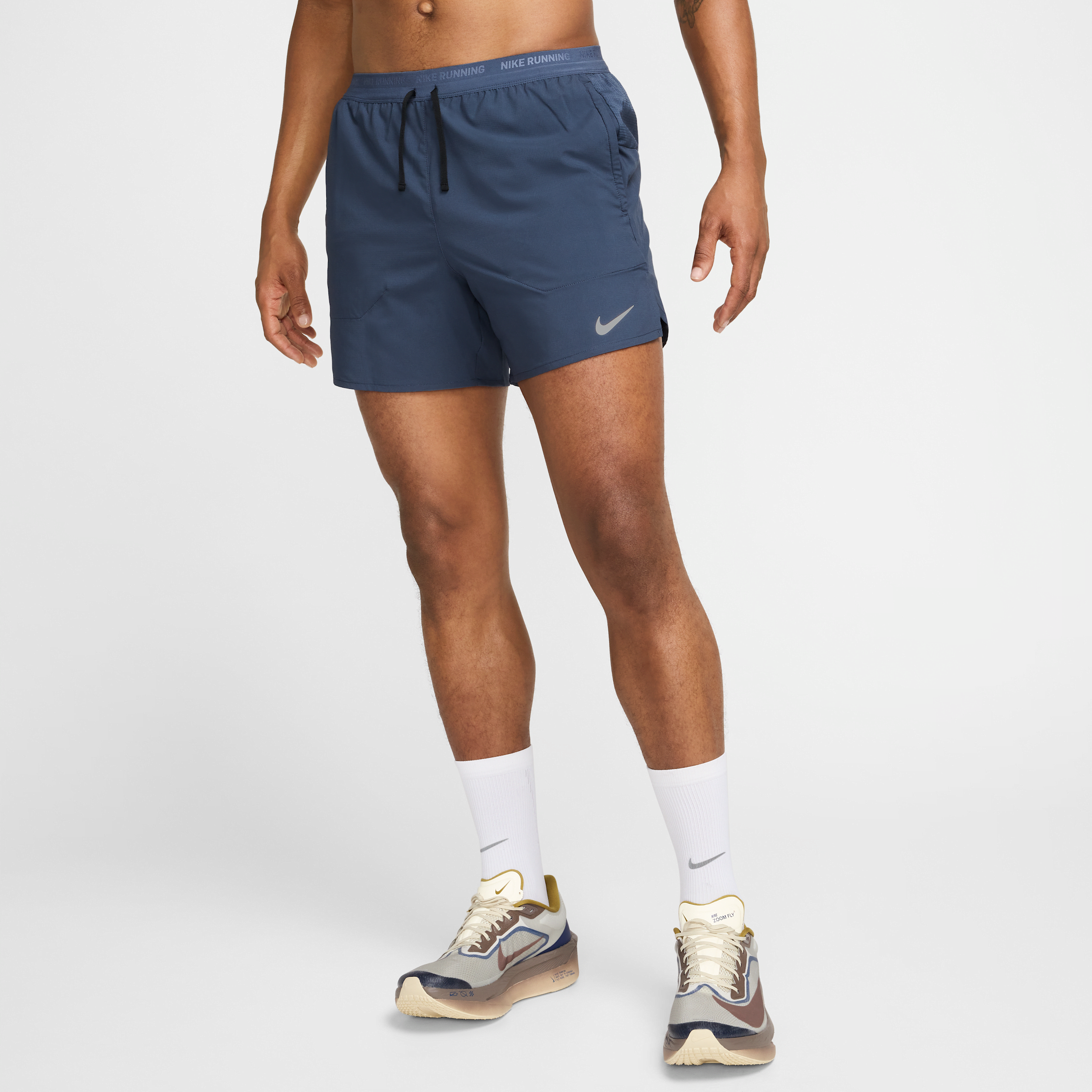 Nike Men's Stride Dri-fit 5" Brief-lined Running Shorts In Blue