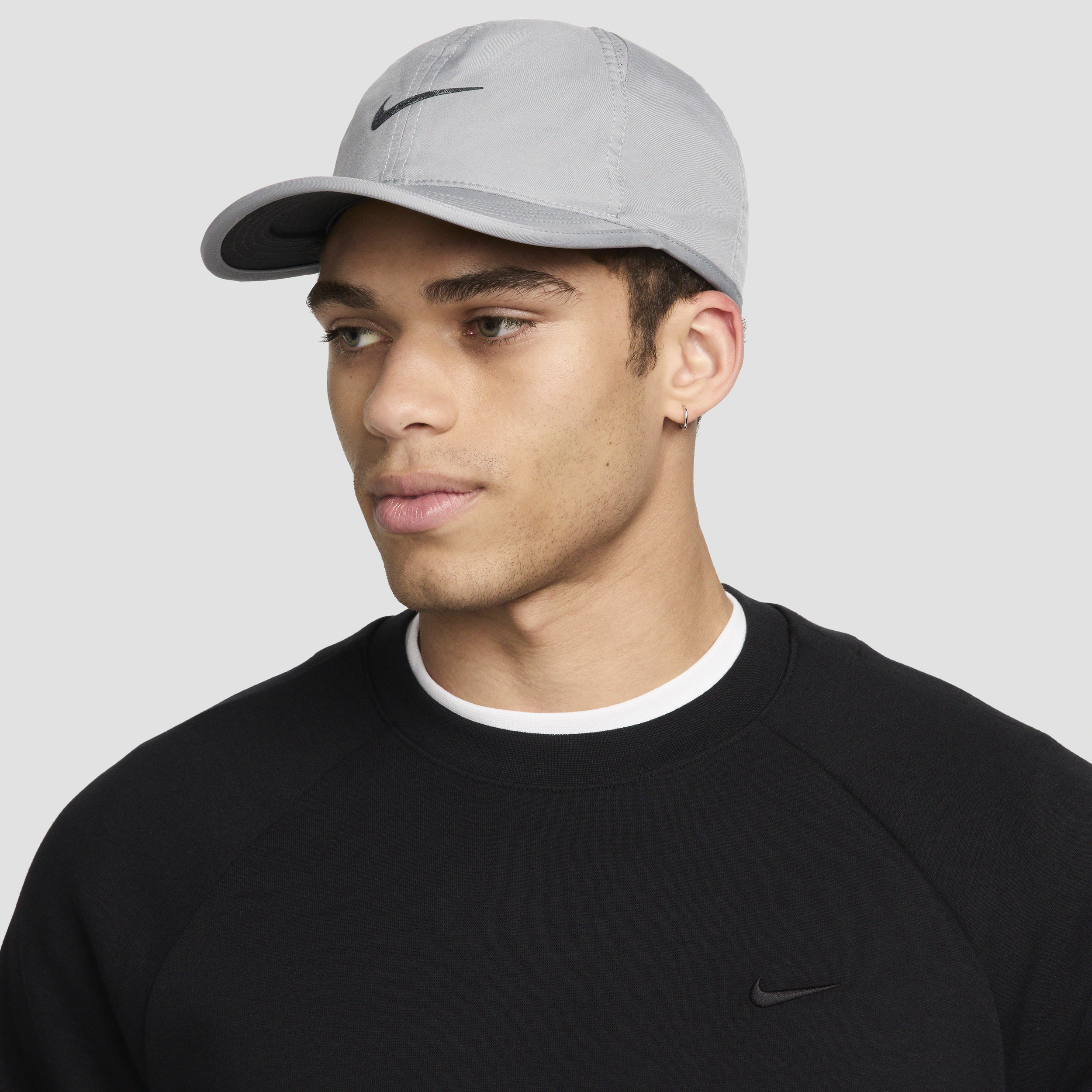 Nike Unisex Dri-fit Club Unstructured Featherlight Cap In Grey