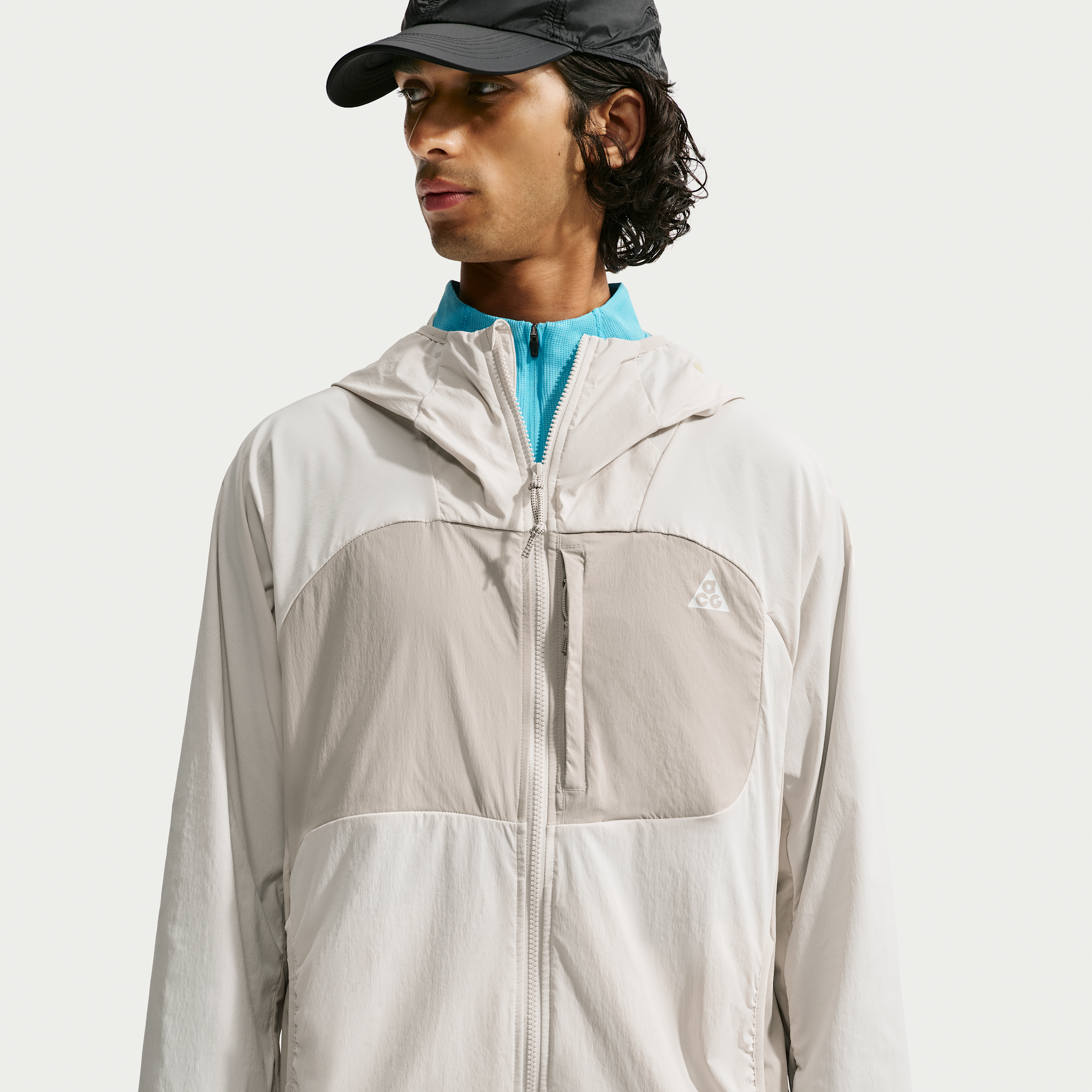Nike Men's Acg "five Towers" Uv Protection Jacket In Brown