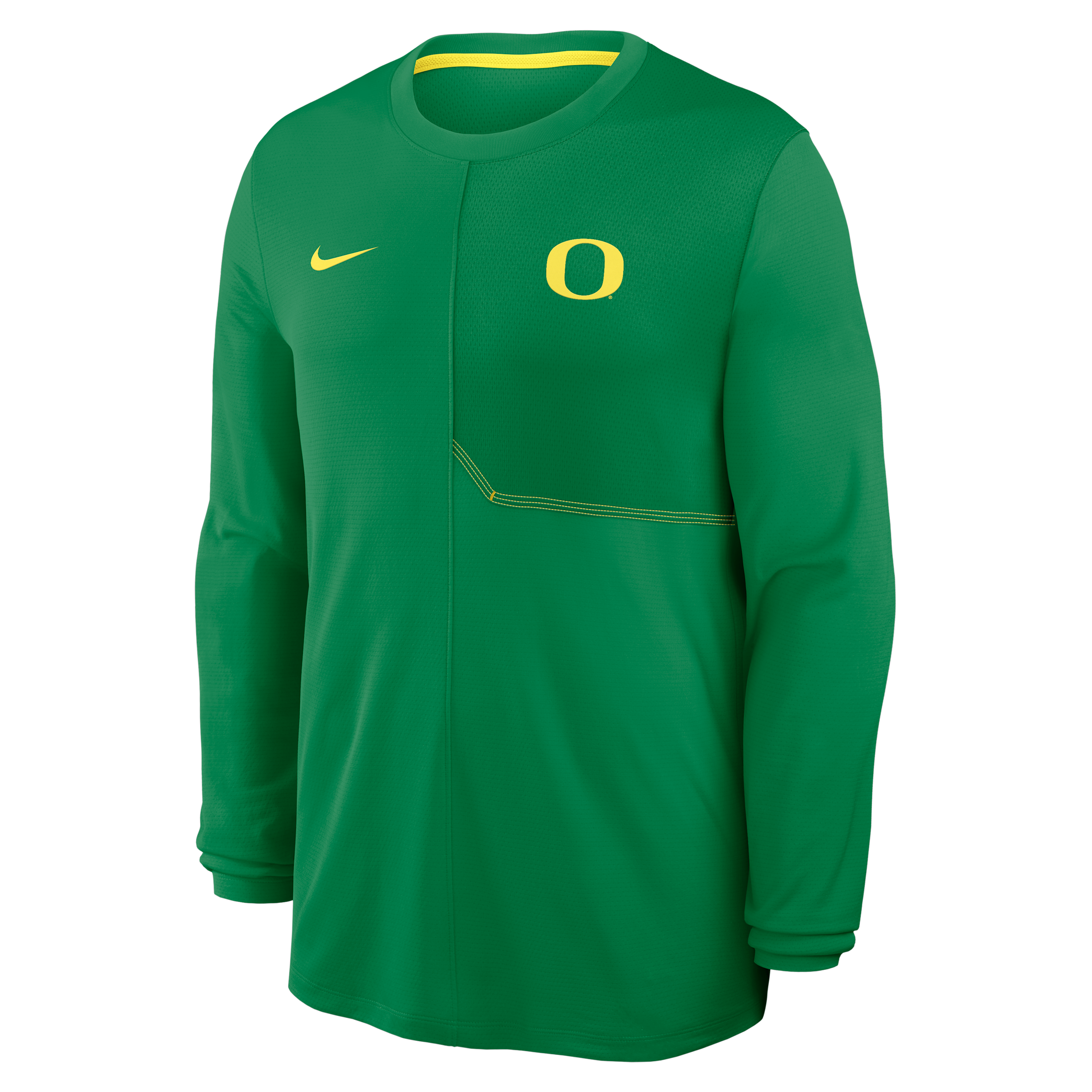Oregon Sideline Coach Nike Men's Dri-FIT College Long-Sleeve Top in Green | 03B1394TUON-GQK