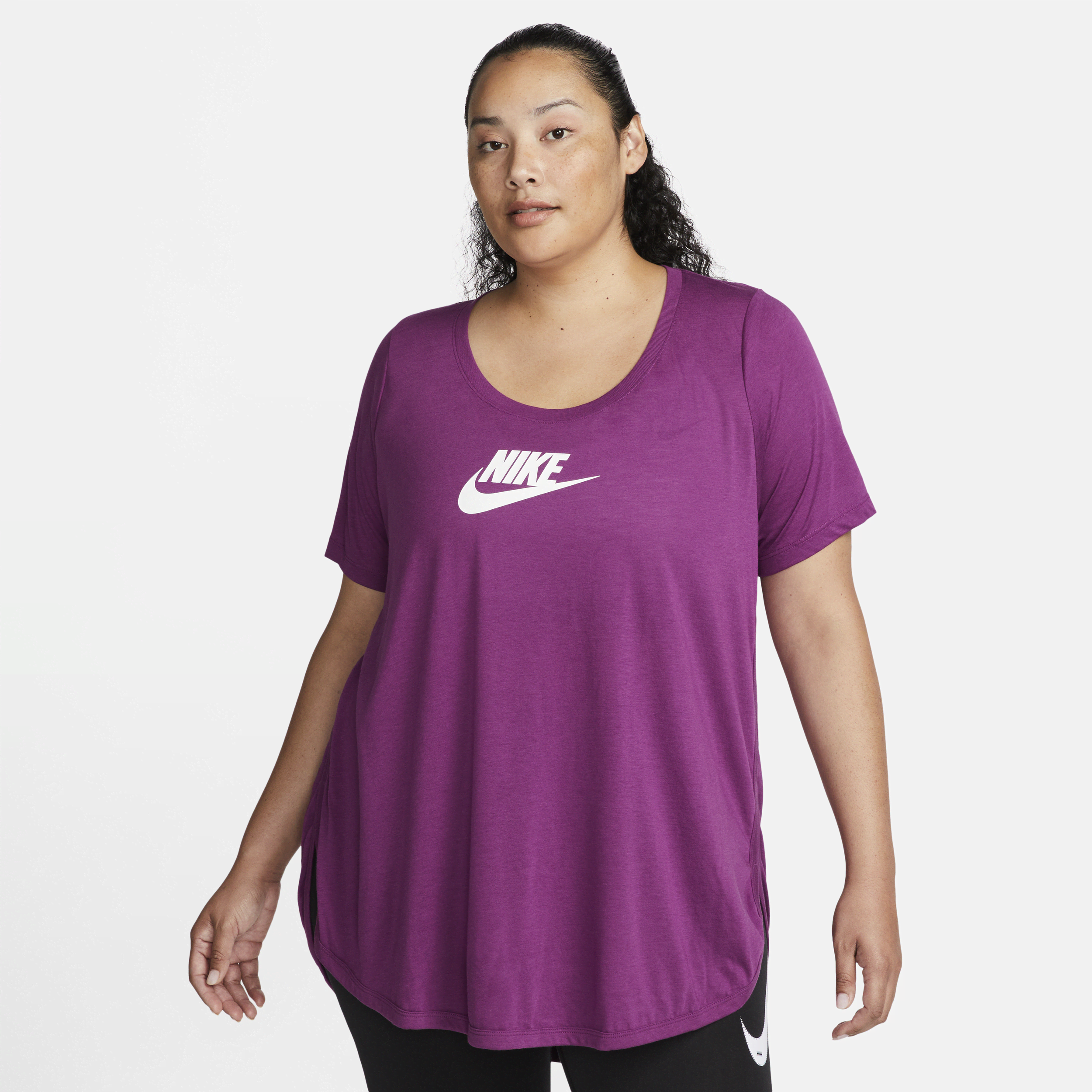 Nike Women's  Sportswear Essential Tunic (plus Size) In Purple