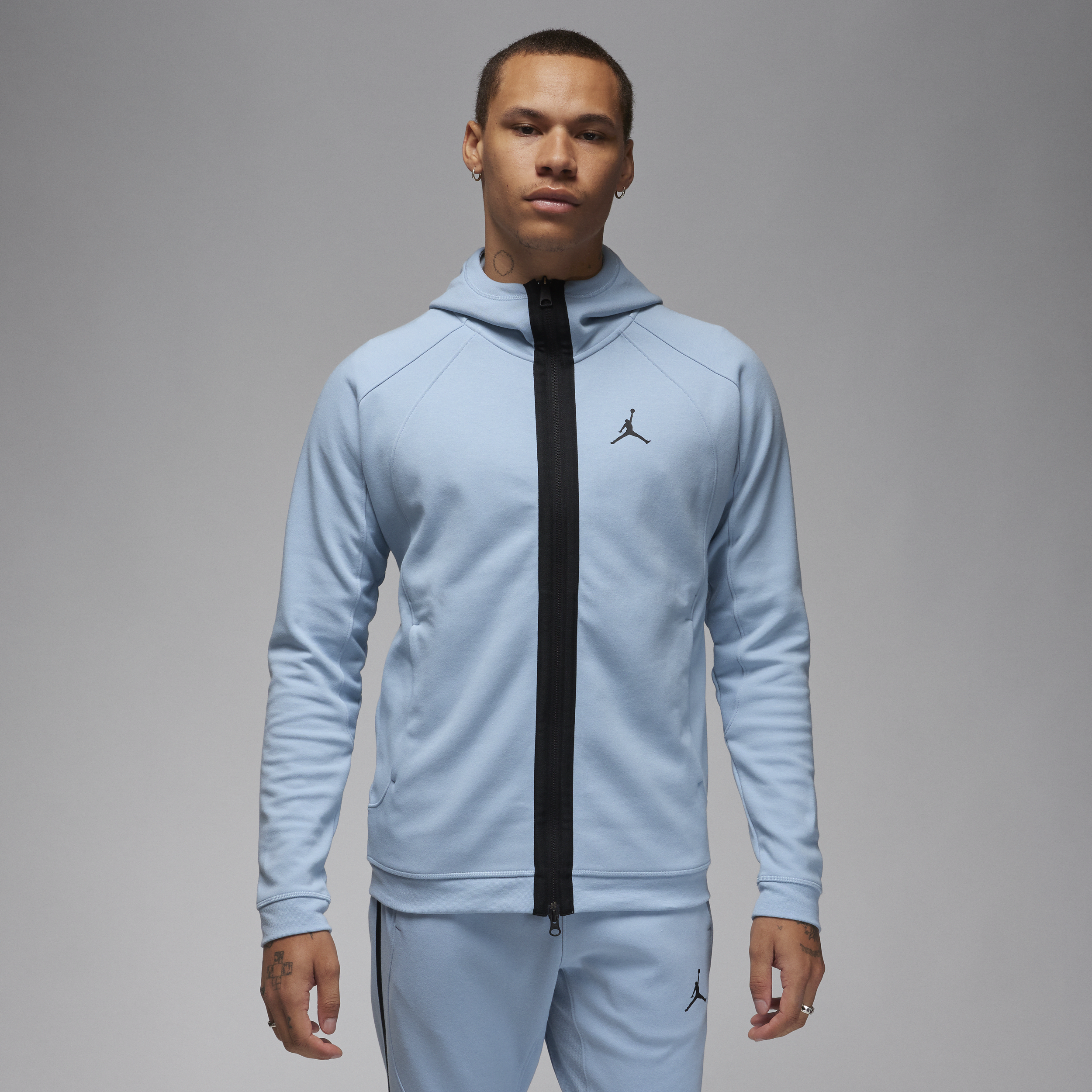 Jordan Men's  Dri-fit Sport Air Fleece Full-zip Hoodie In Blue