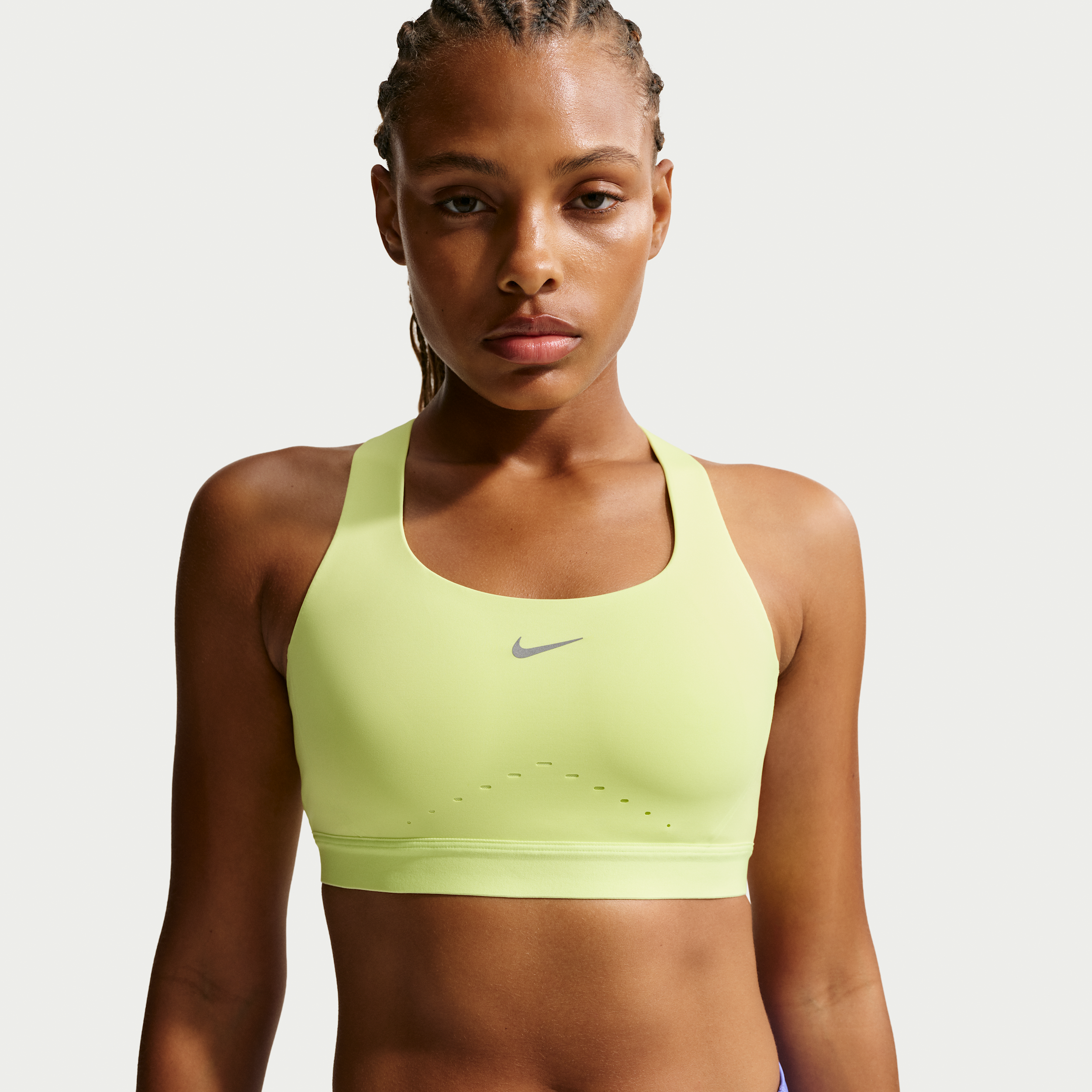 Nike Women's Swift High-support Lightly Lined Sports Bra In Yellow