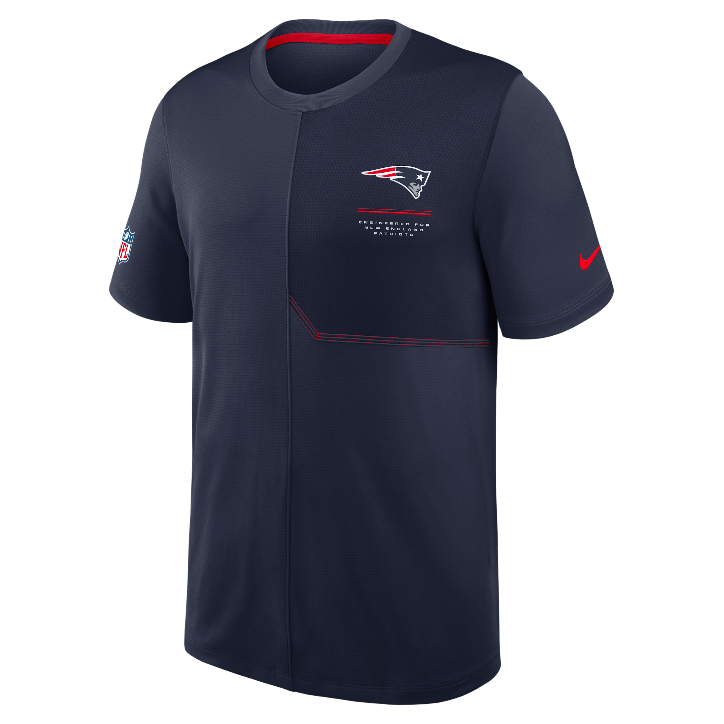 New England Patriots Sideline Coach Nike Men's Dri-FIT NFL Top in Blue | 03B2069K8K-B8B