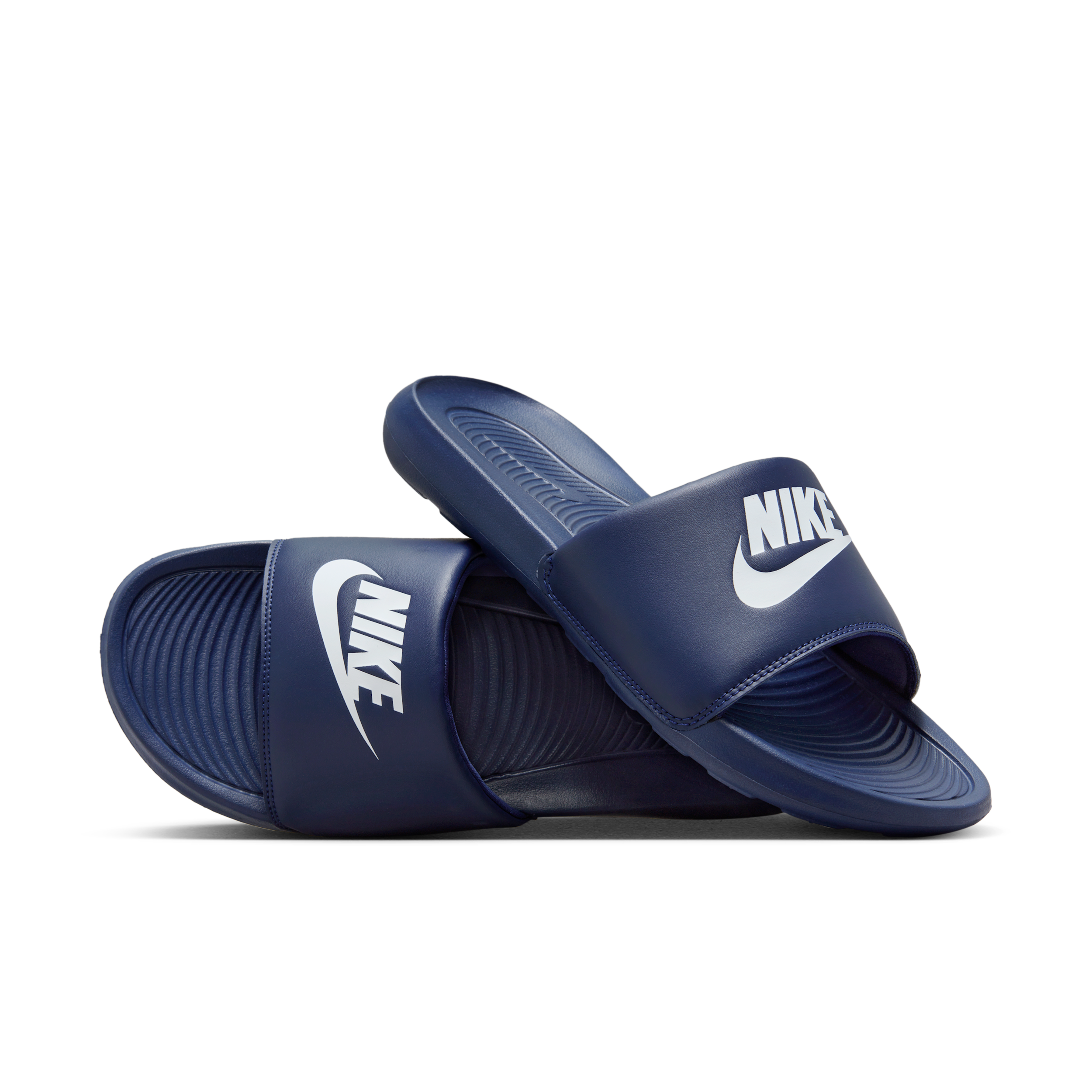 Nike Men's Victori One Slides in Blue | CN9675-401