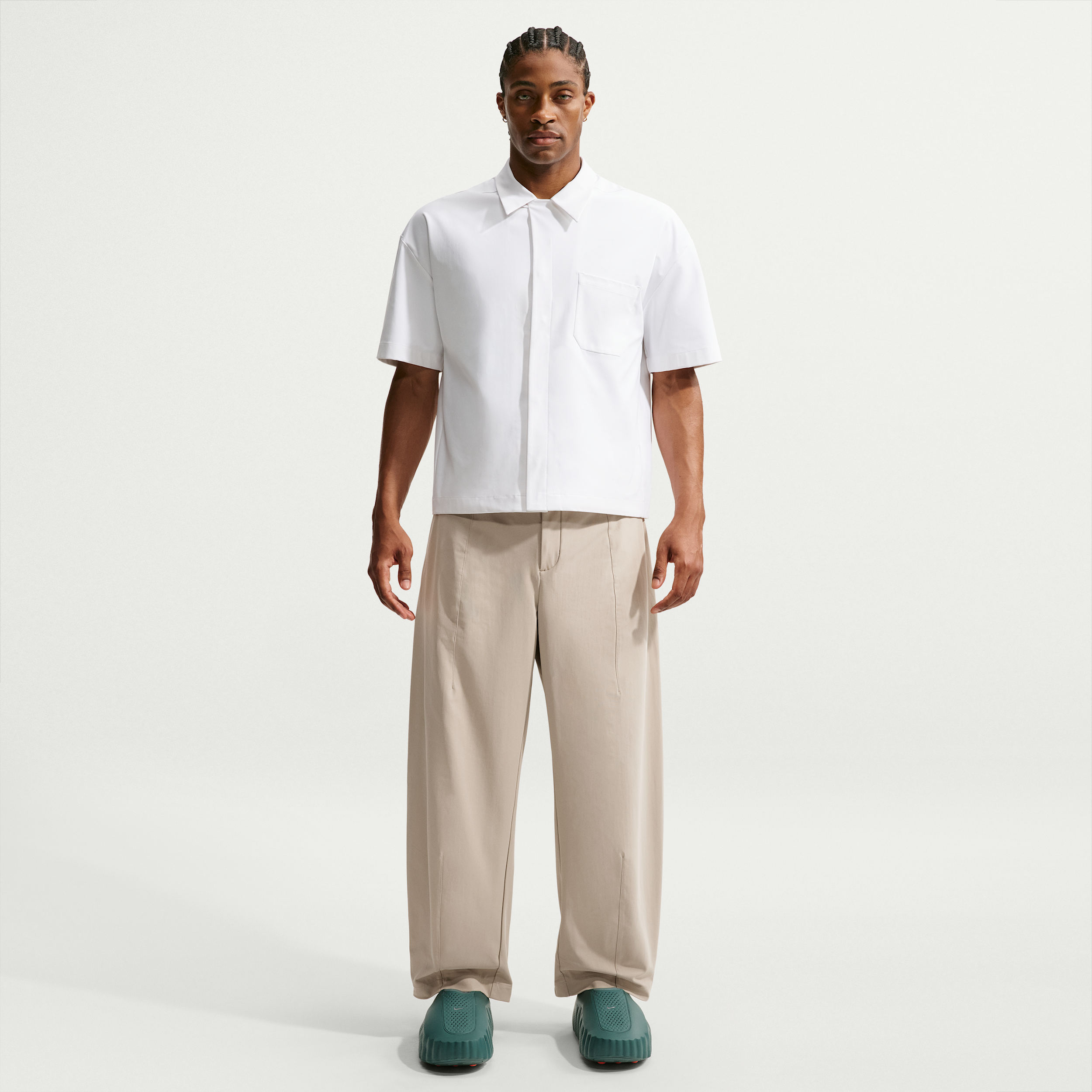 Nike Men's 24.7 PerfectStretch Dri-FIT UV Protection Barrel-Leg Pants in Brown | IM3631-253