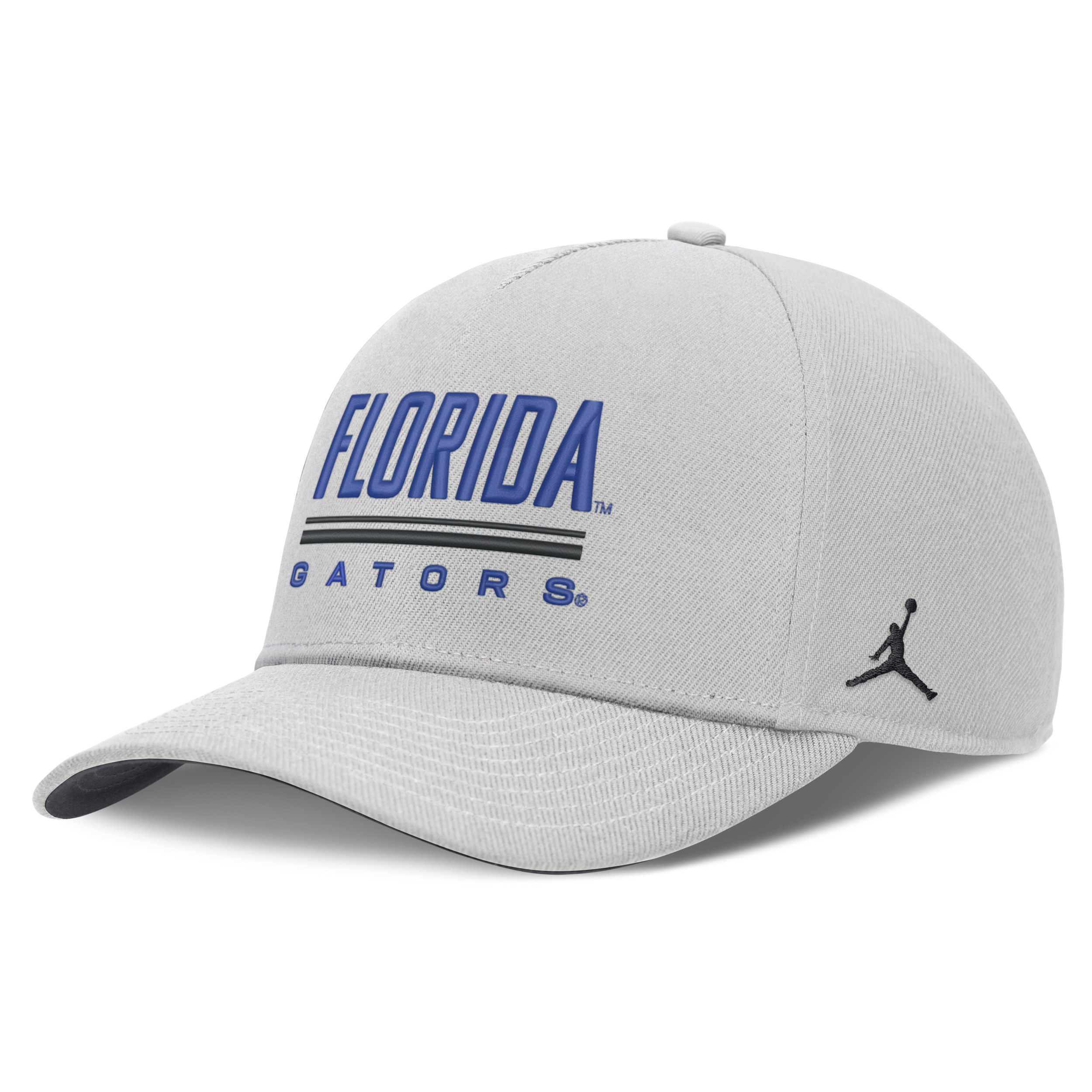 Men's Florida Sideline Practice Rise Jordan Brand Dri-FIT College Adjustable Hat in Grey | JC060BBUFN-RKB