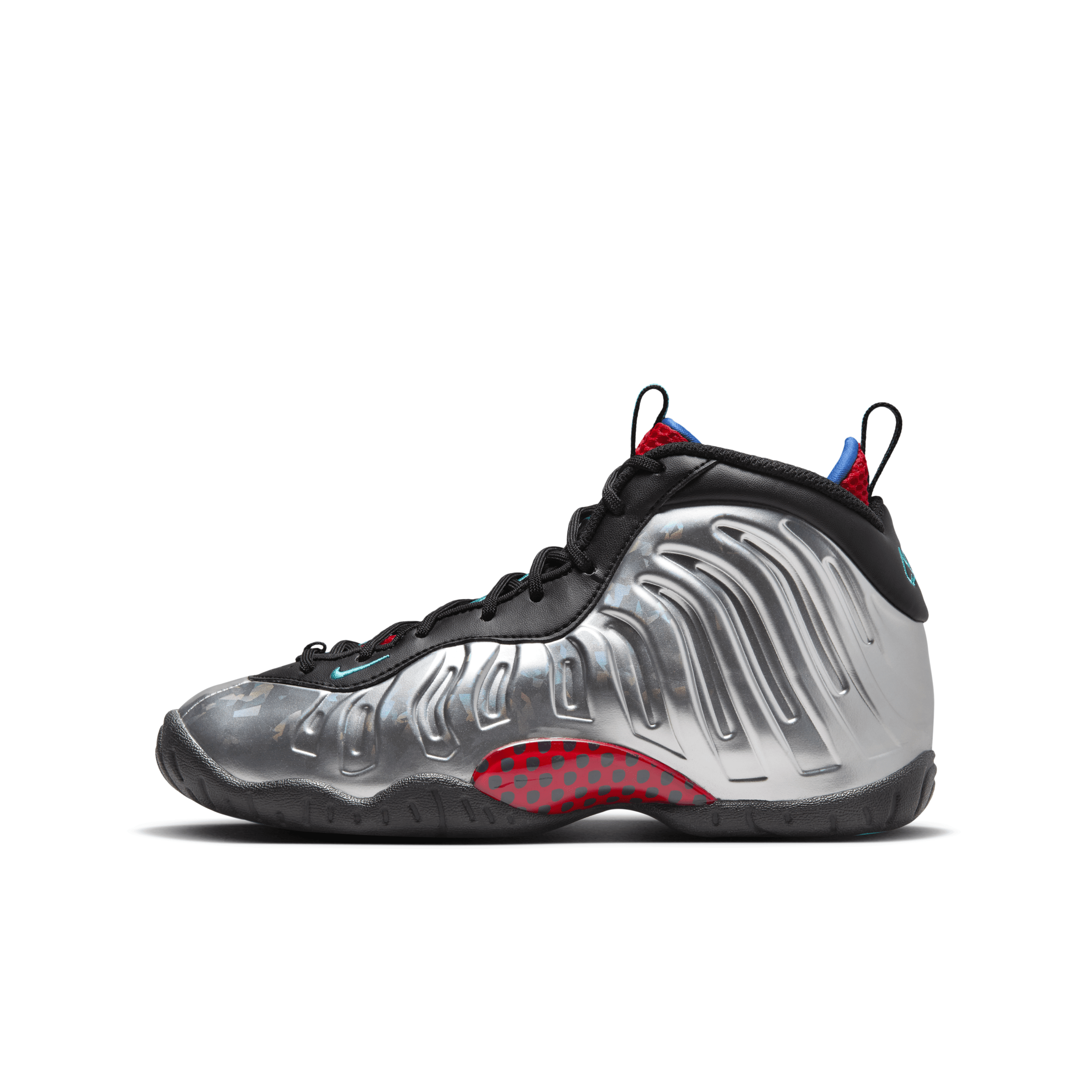 Shop Nike Little Posite One Big Kids' Shoes In Grey
