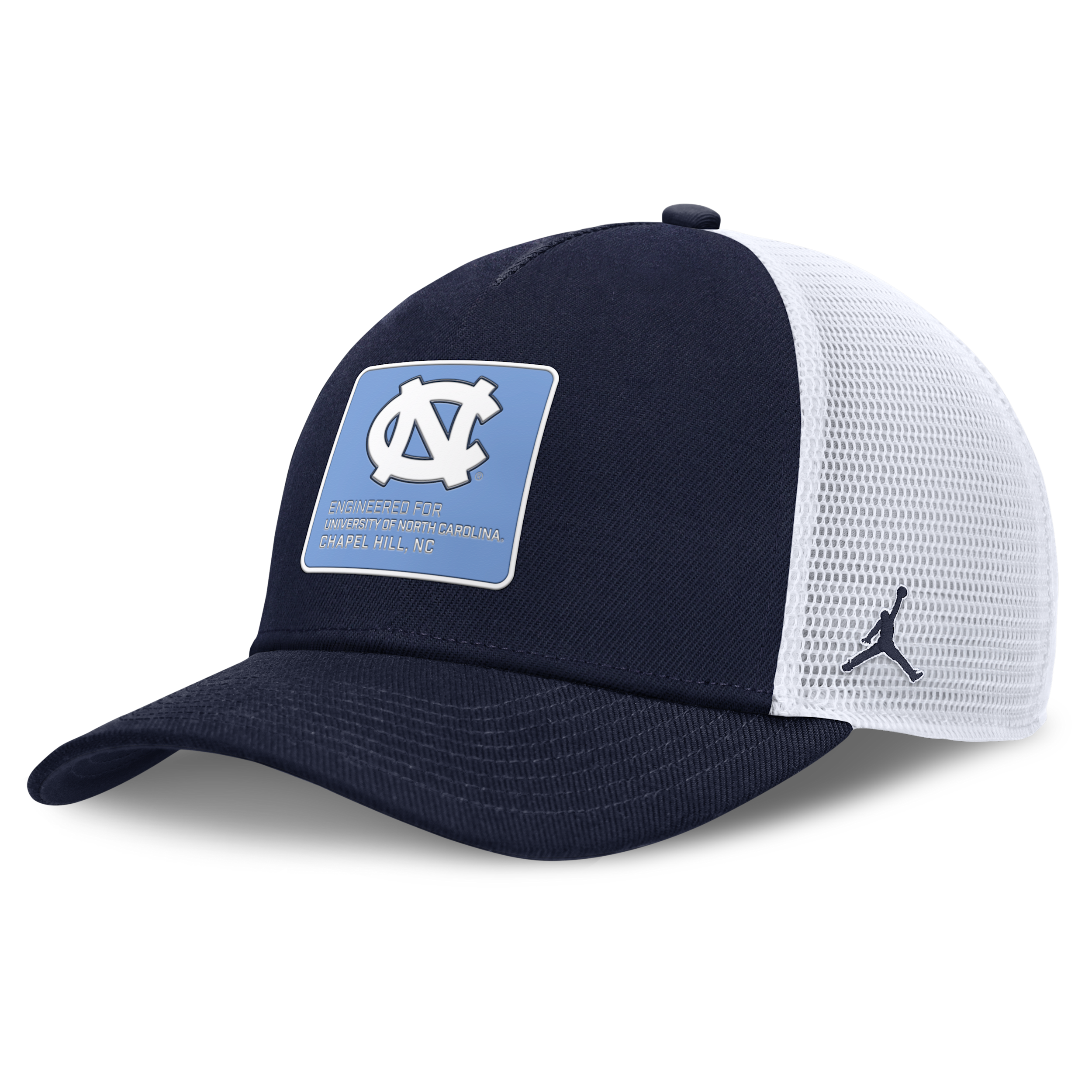 Jordan Men's North Carolina On-field Rise Engineered Brand College Trucker Adjustable Hat In Blue