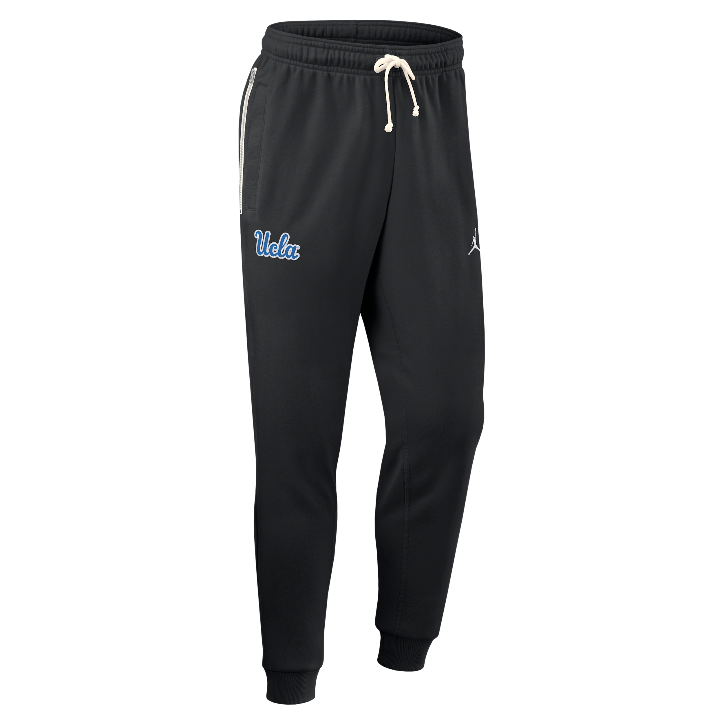Men's UCLA Sideline Jordan Brand Dri-FIT College Taper Pants in Black | 0JB000AUCL-TLY