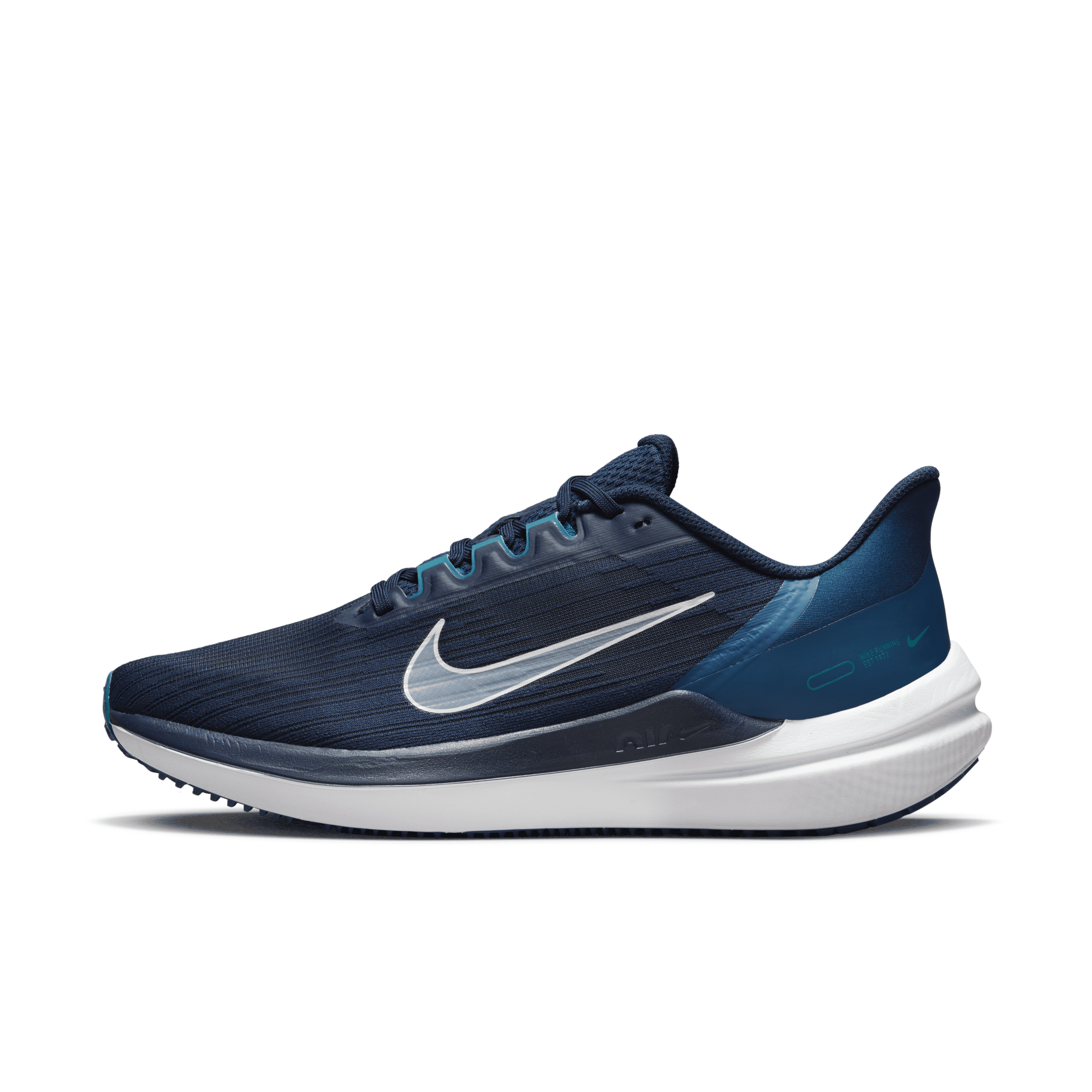 Shop Nike Men's Winflo 9 Road Running Shoes In Blue