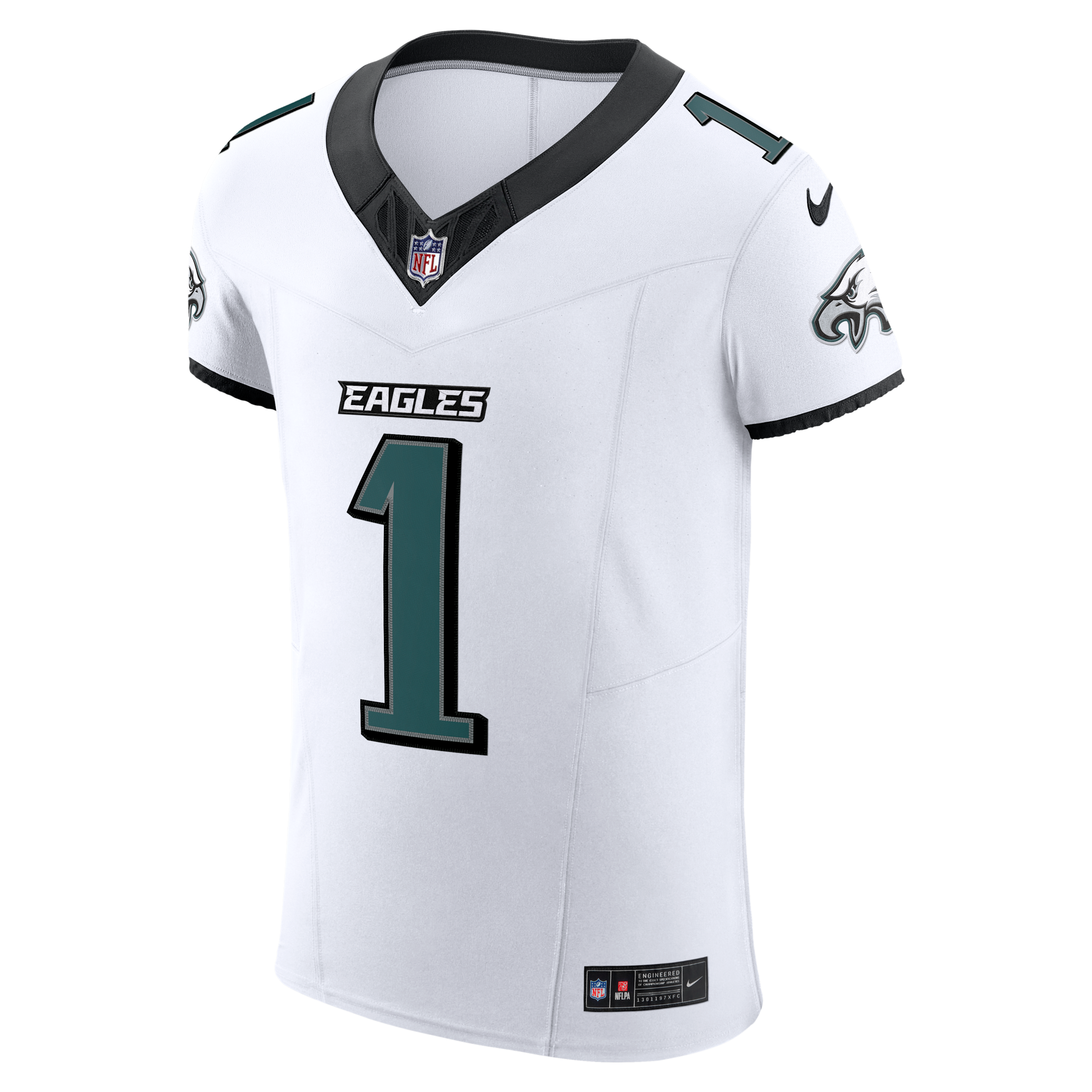 Jalen Hurts Philadelphia Eagles Nike Men's Dri-FIT NFL Elite Jersey in White | 01PG0G5V86F-8Y1
