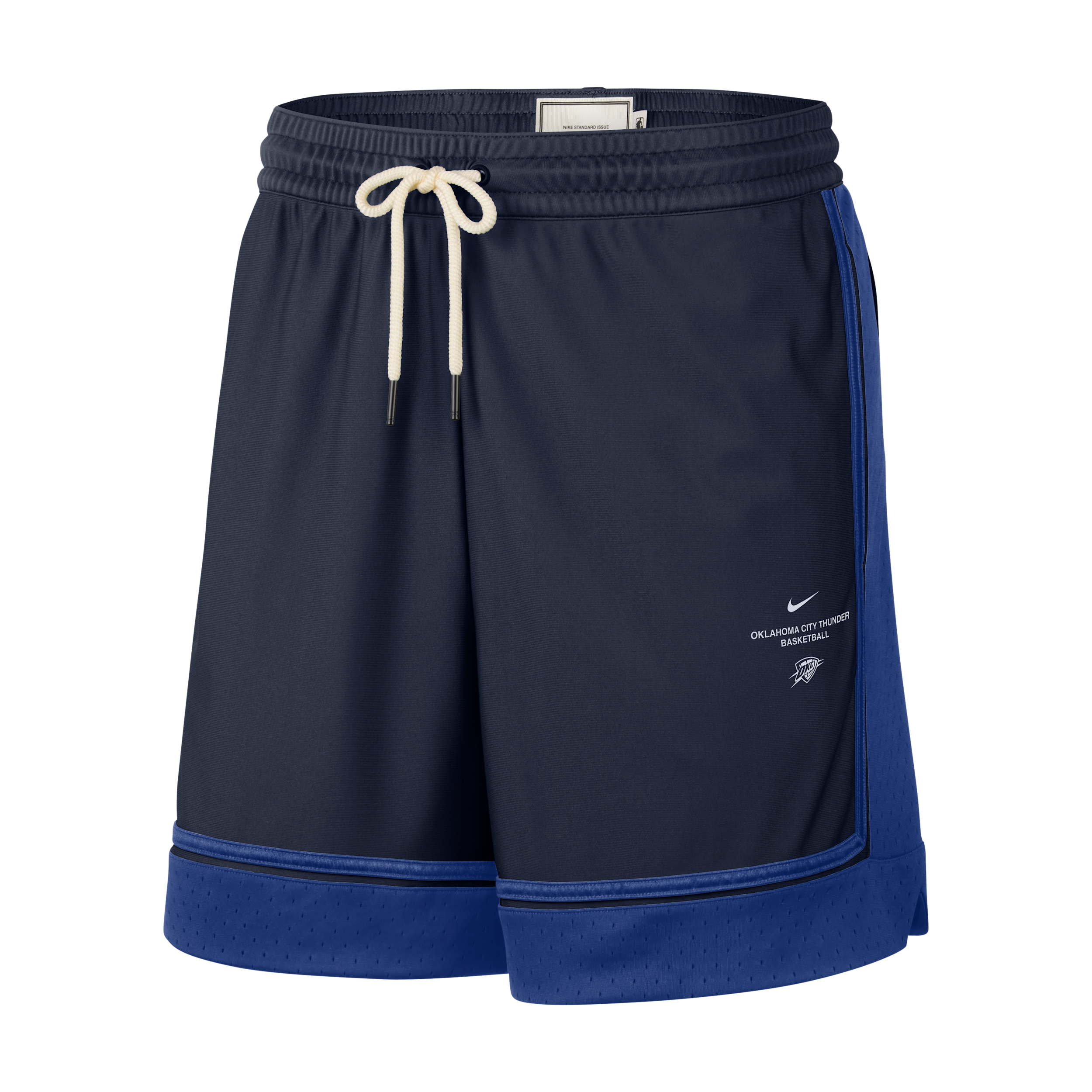 Nike Men's Navy Oklahoma City Thunder 2026 Standard Issue Pre-Game Pro Shorts - Navy, Rush Blue