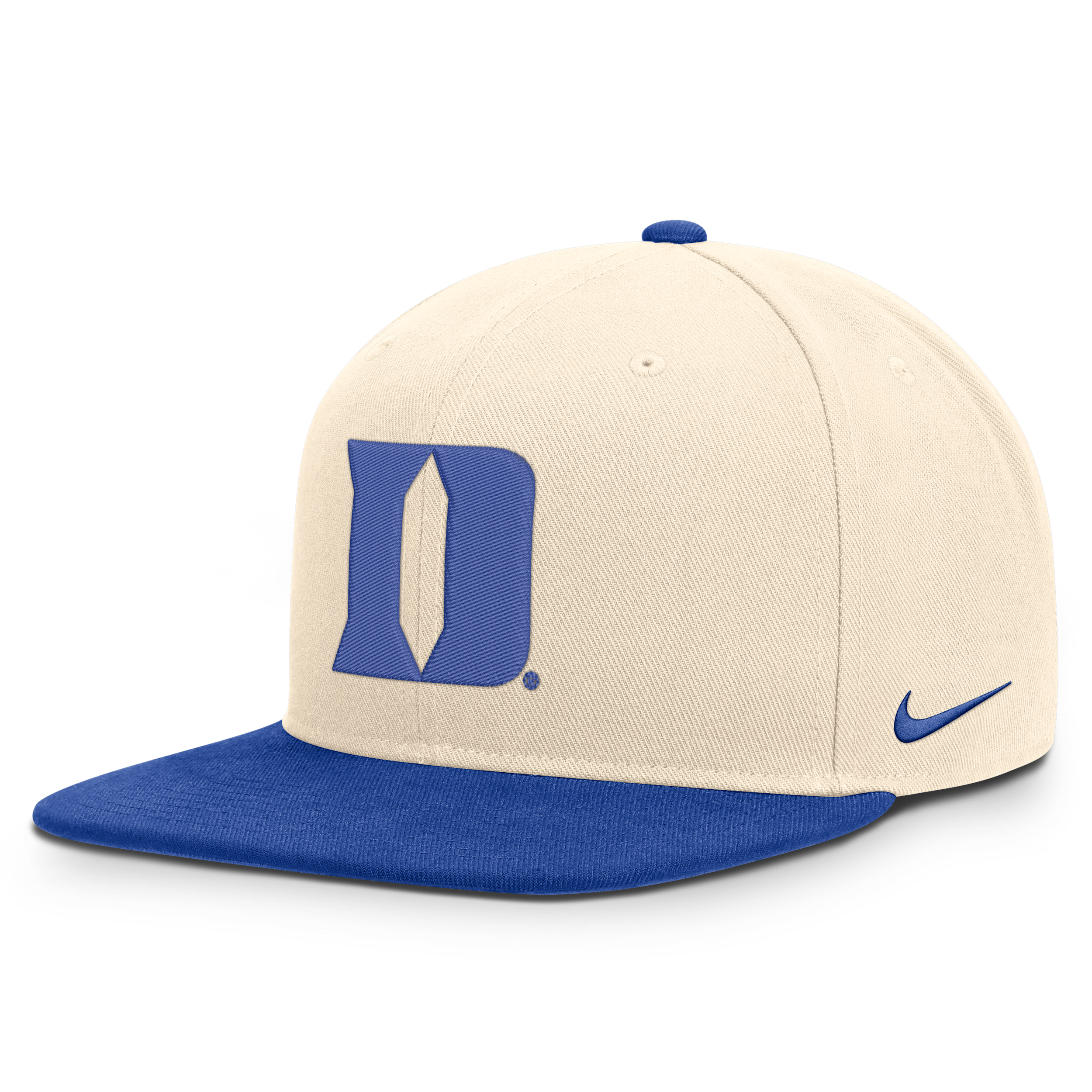 Nike Men's and Women's Natural/Royal Duke Blue Devils Campus Prep Snapback Hat - Natural, Royal