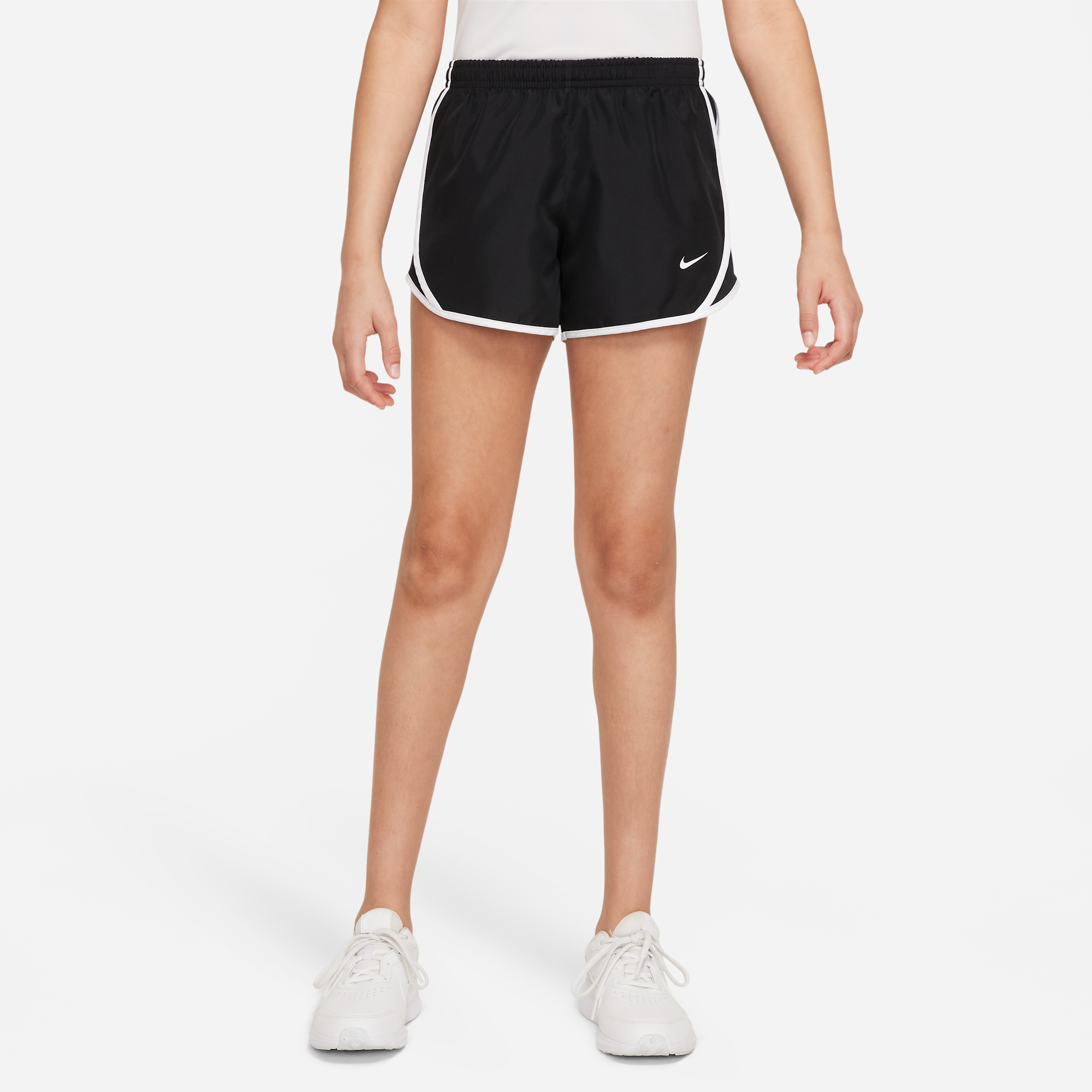 Nike Tempo Big Kids' (Girls') Dri-FIT Running Shorts in Black, Size: Small | 848196-010